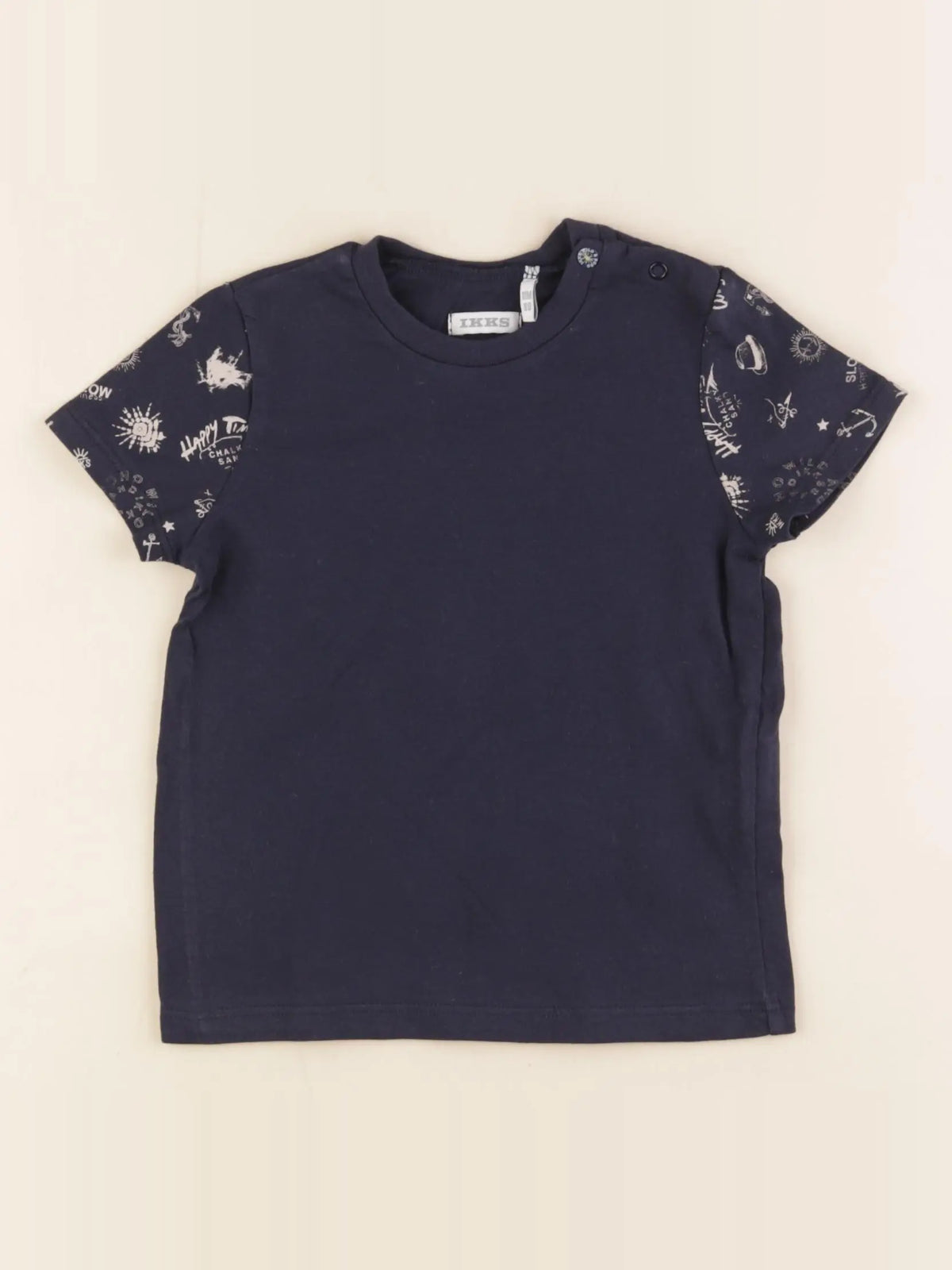 IKKS - tee-shirt bleu - 18 mois