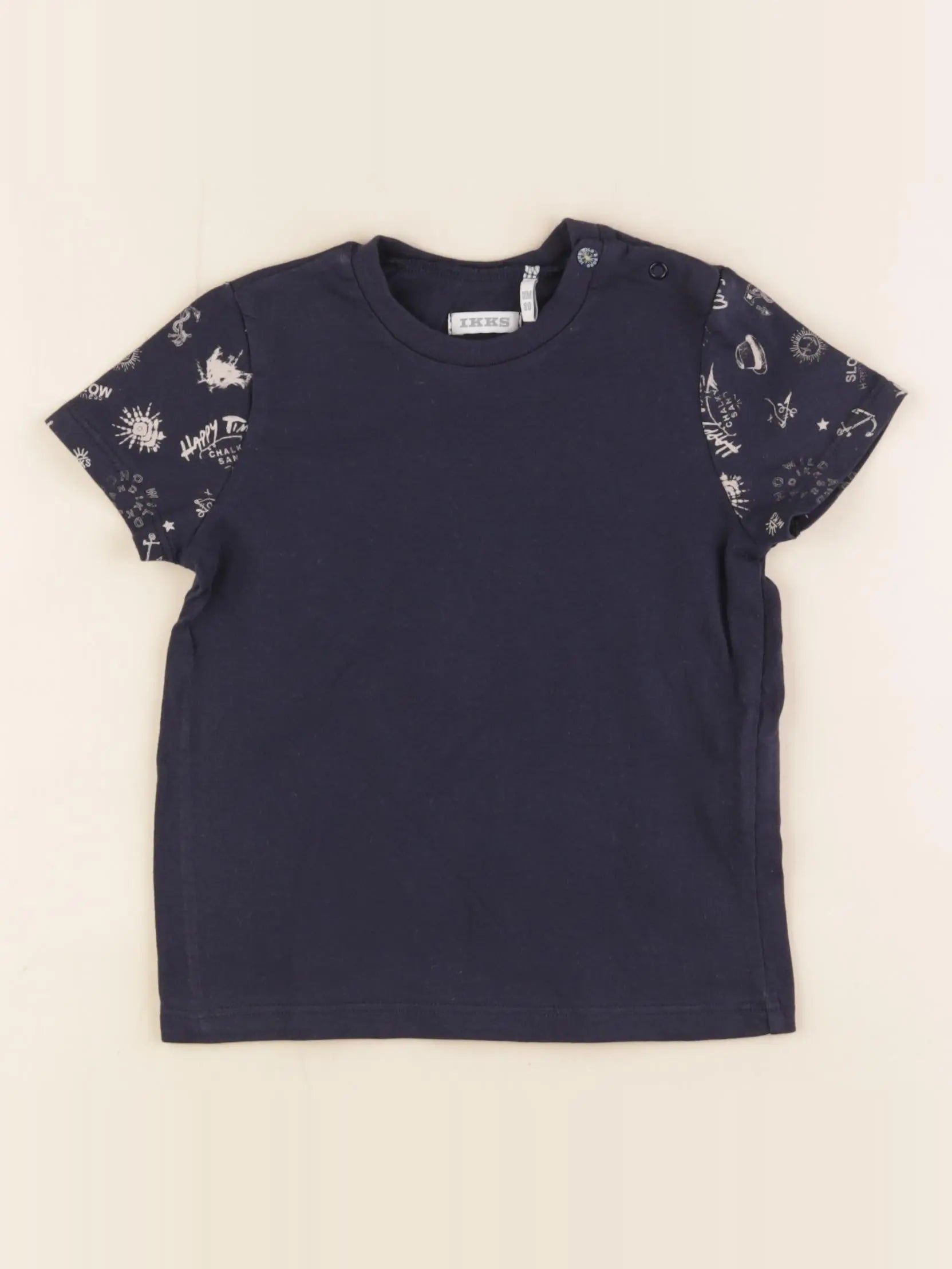 IKKS - tee-shirt bleu - 18 mois