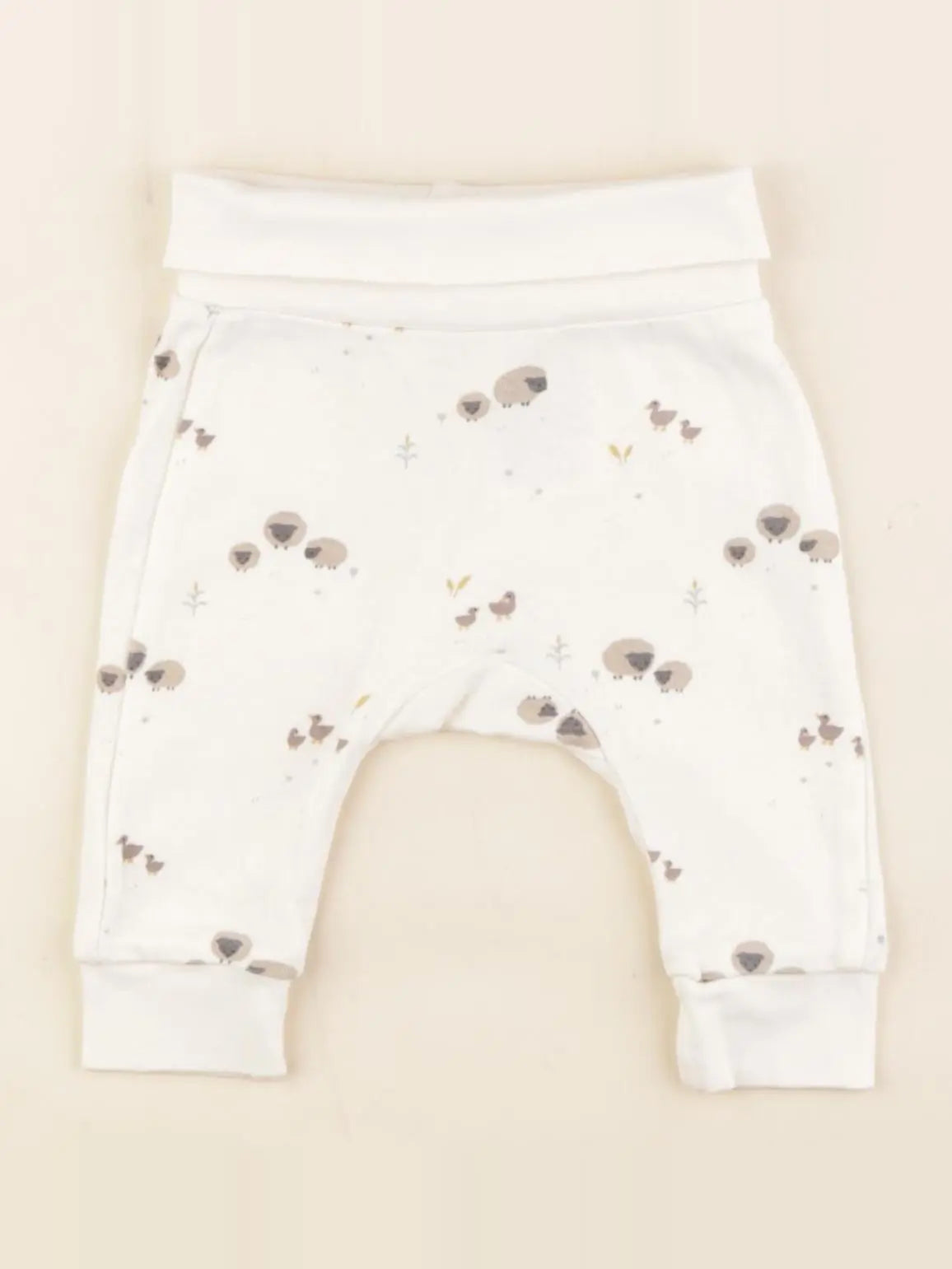 H&M - legging beige - 1/2 mois