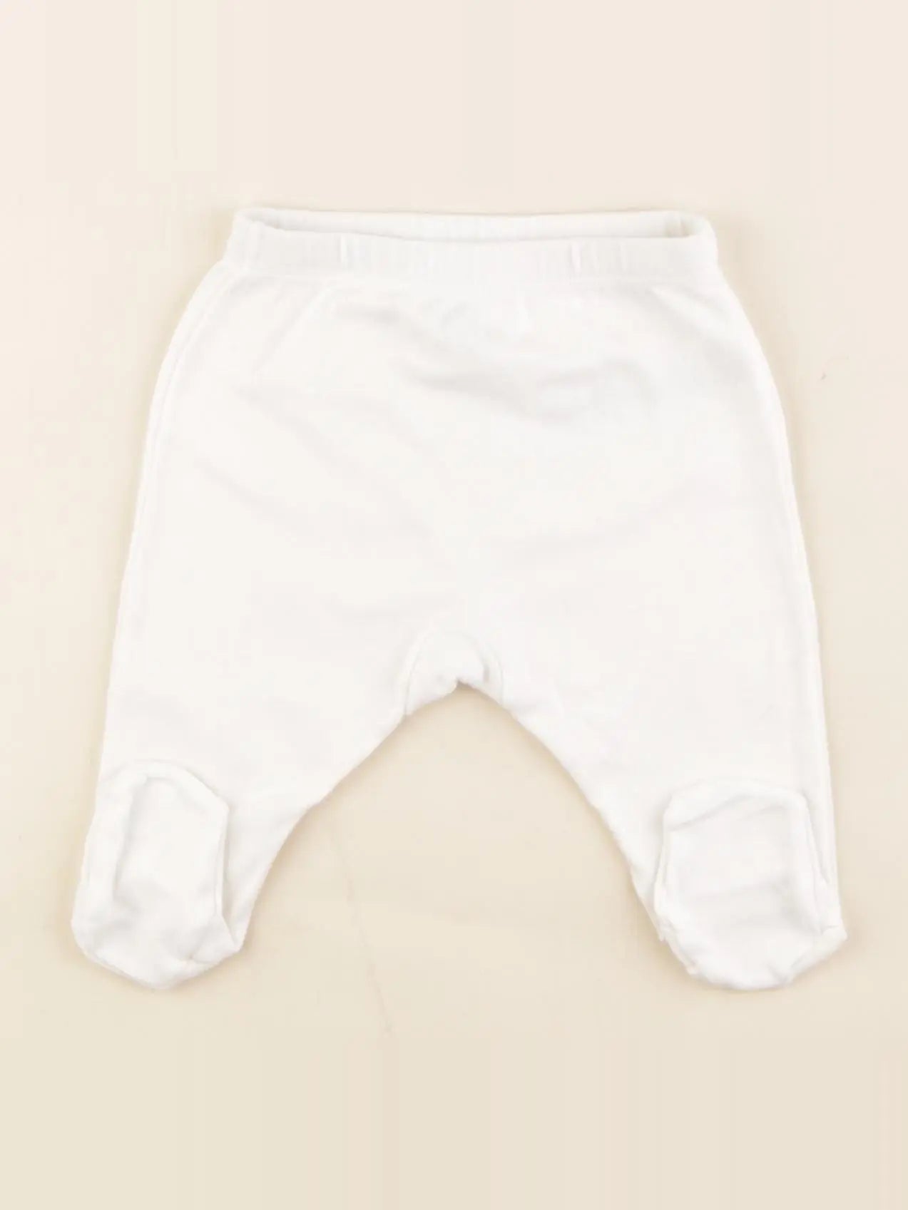 Petit Bateau - legging blanc - 1 mois
