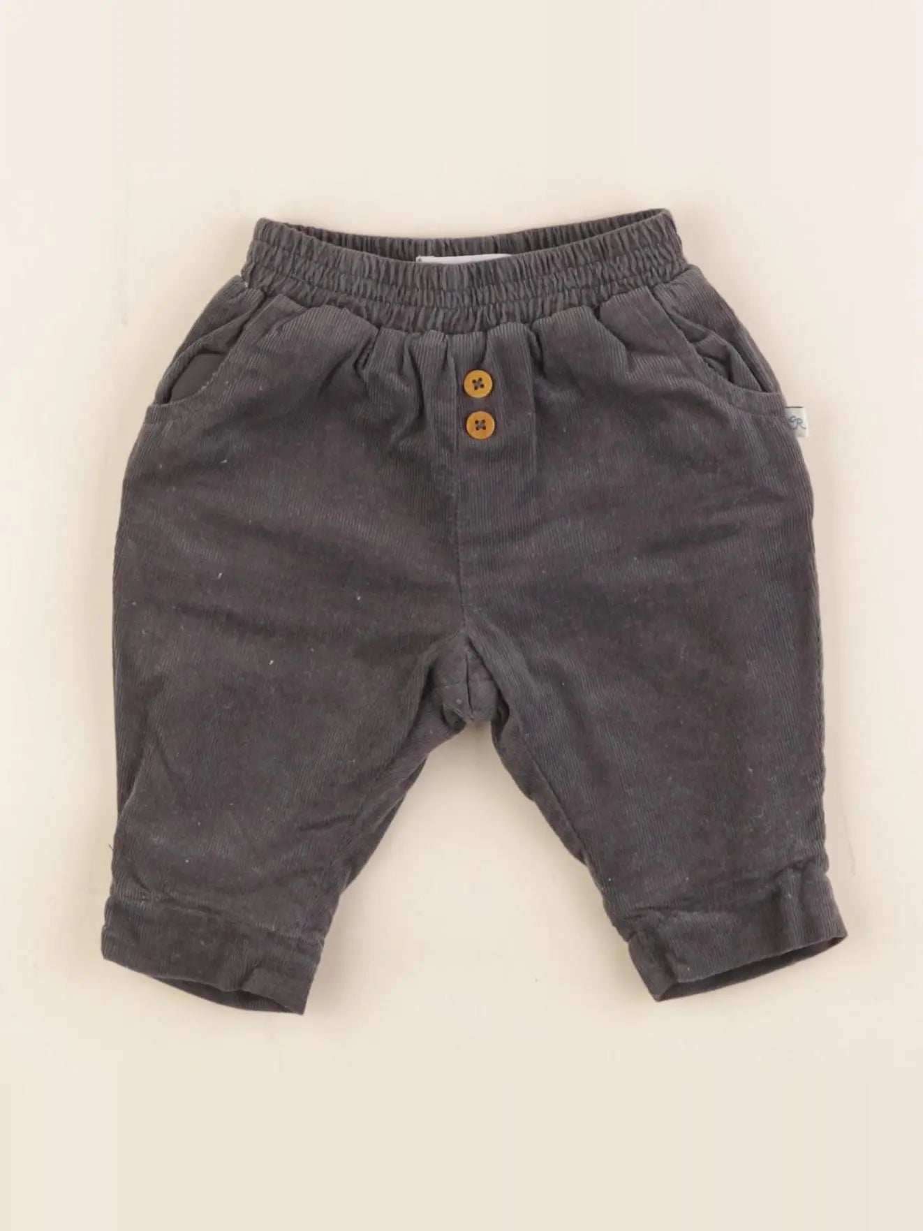 Cadet Rousselle - pantalon doublé gris - 1 mois