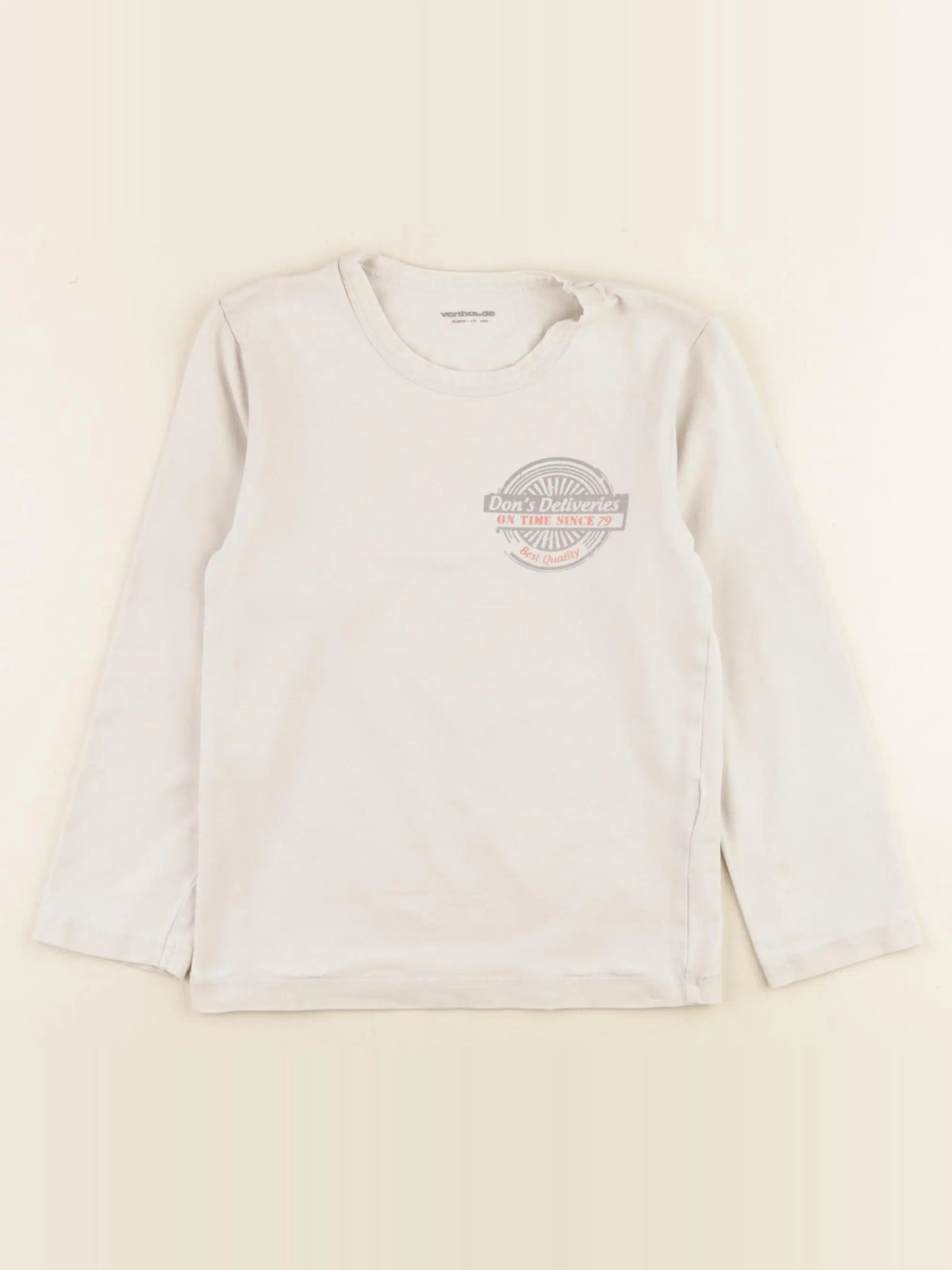 Vertbaudet - maillot de corps beige - 6 ans