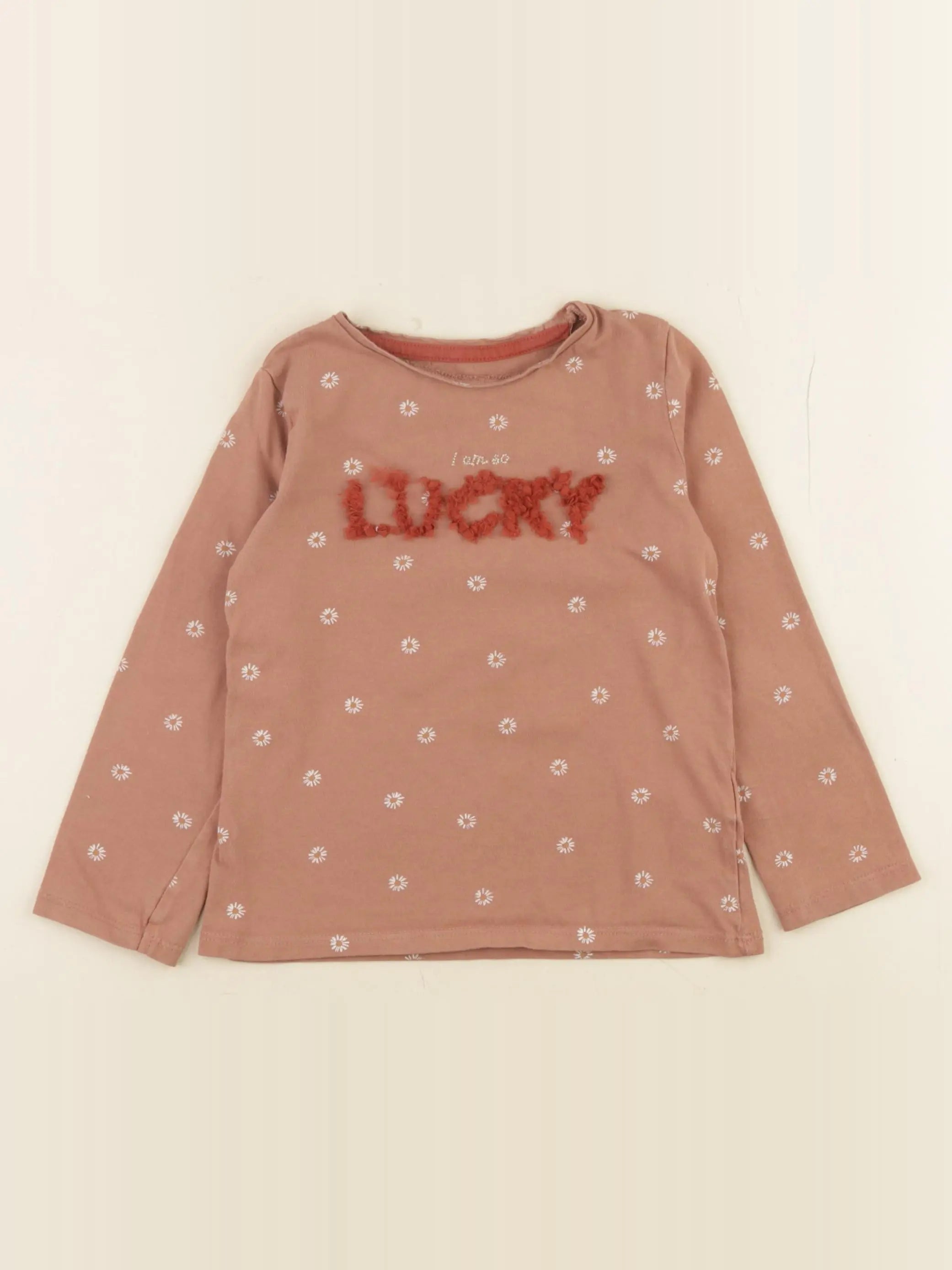 Vertbaudet - tee-shirt rose - 4 ans