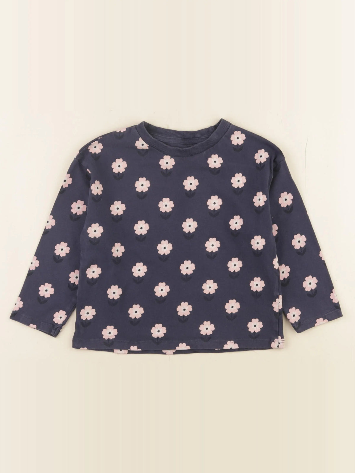 Vertbaudet - tee-shirt bleu, rose - 4 ans