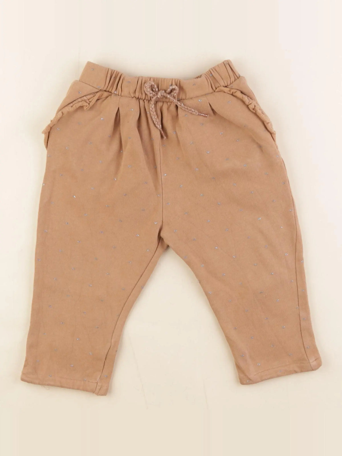 Vertbaudet - jogging marron, argent - 2 ans