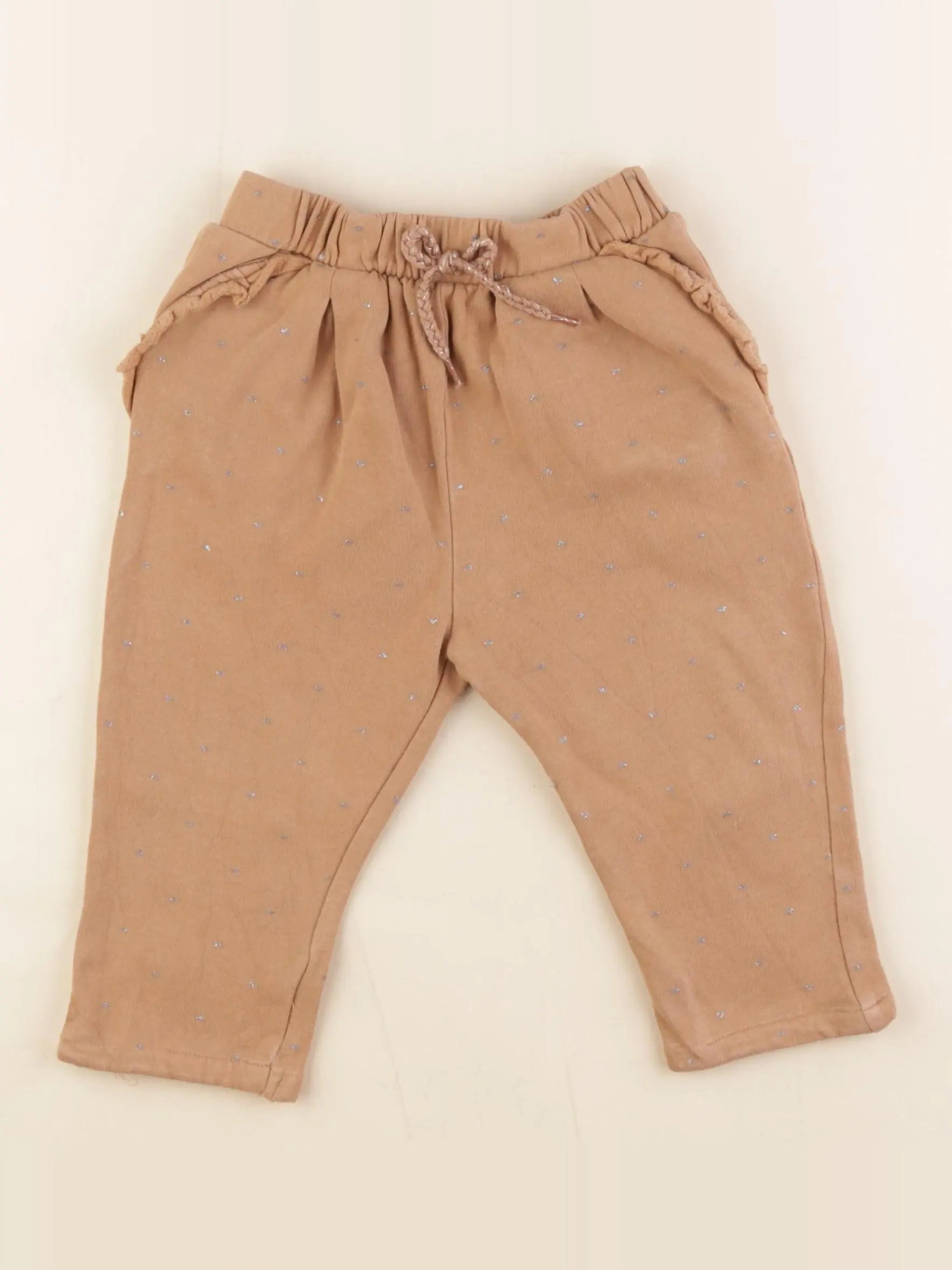 Vertbaudet - jogging marron, argent - 2 ans