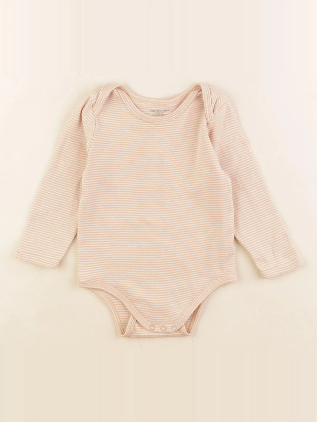 Vertbaudet - body beige, marron - 2 ans