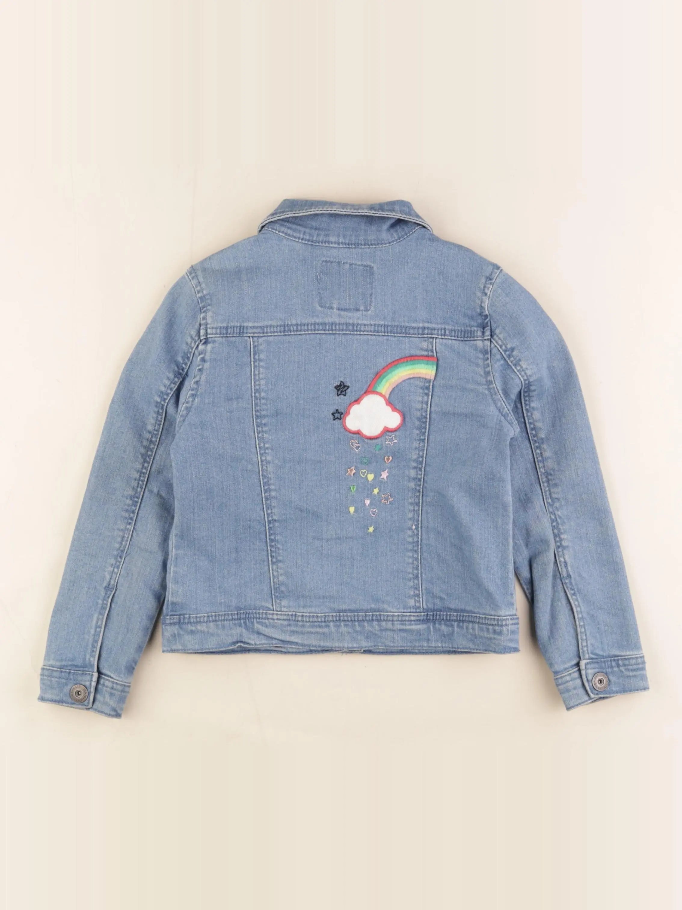 Vertbaudet - veste imprimé au dos bleu - 5 ans