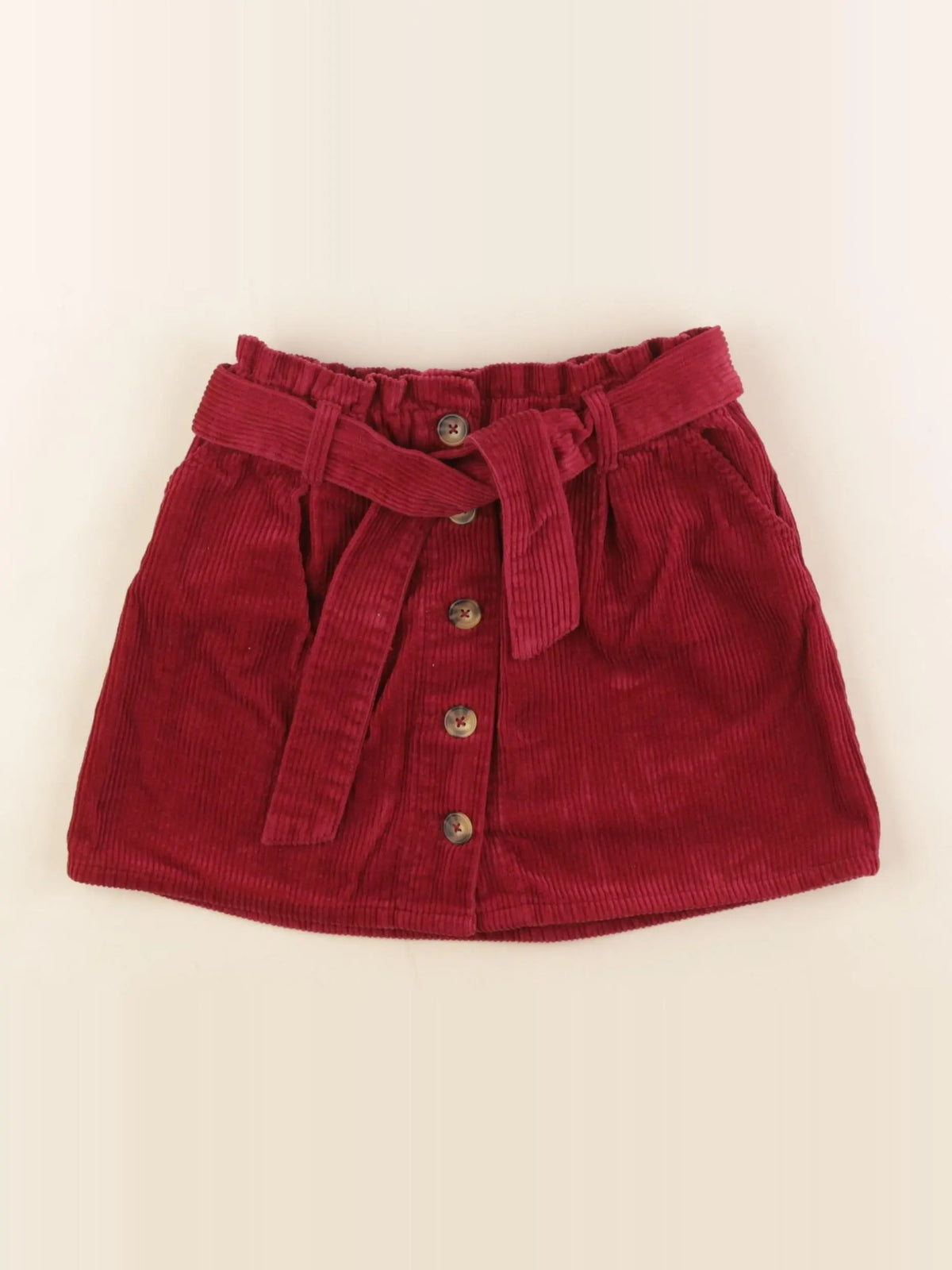 Vertbaudet - jupe rouge - 7 ans