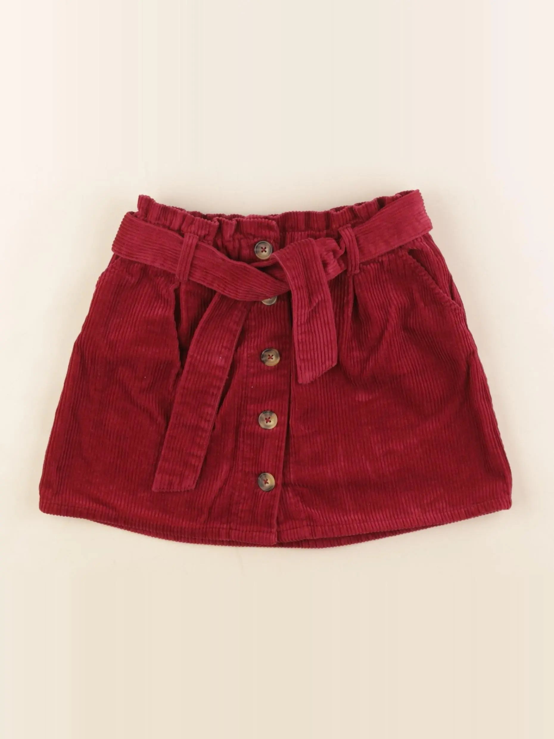 Vertbaudet - jupe rouge - 7 ans