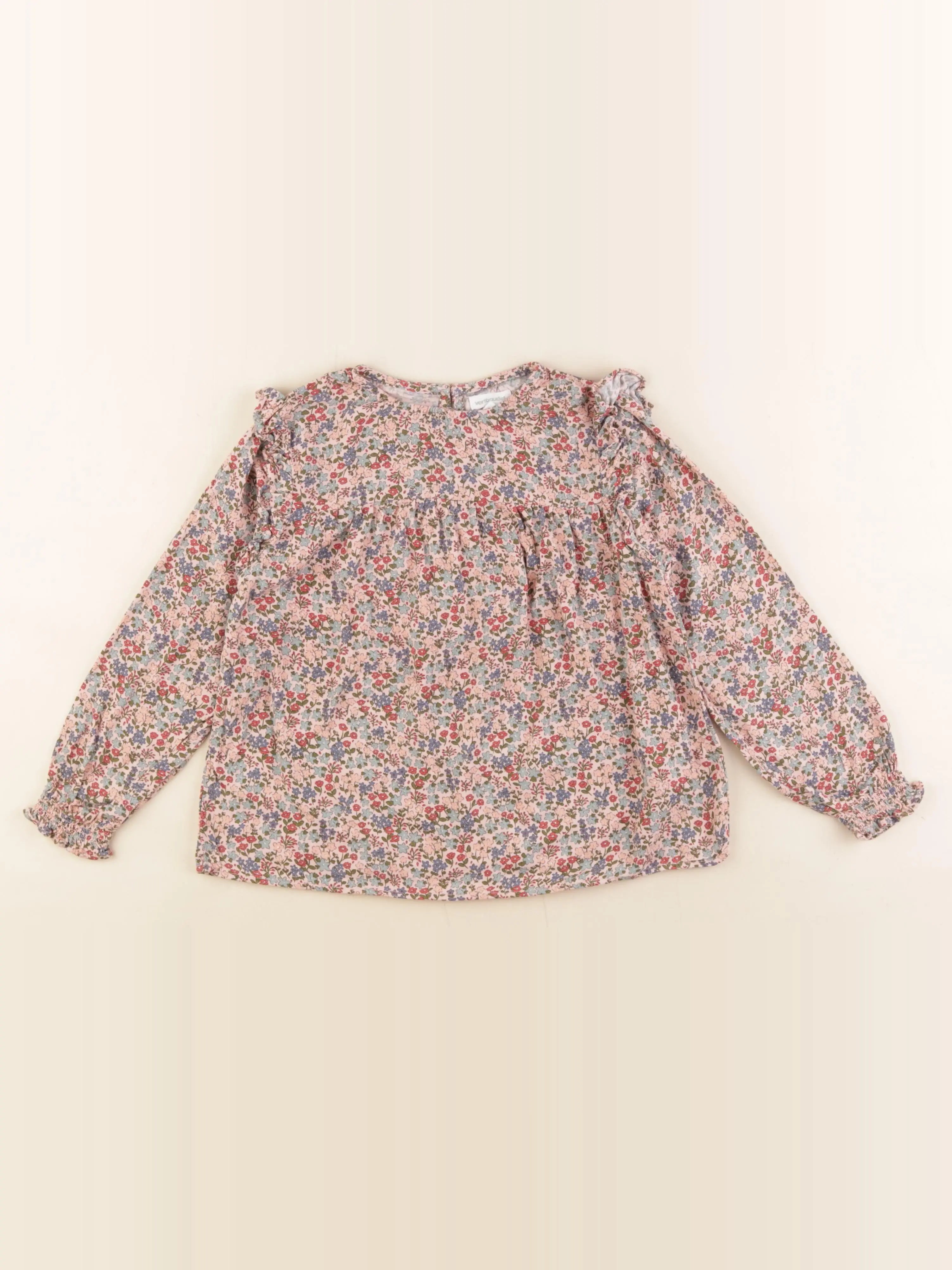 Vertbaudet - blouse rose - 7 ans