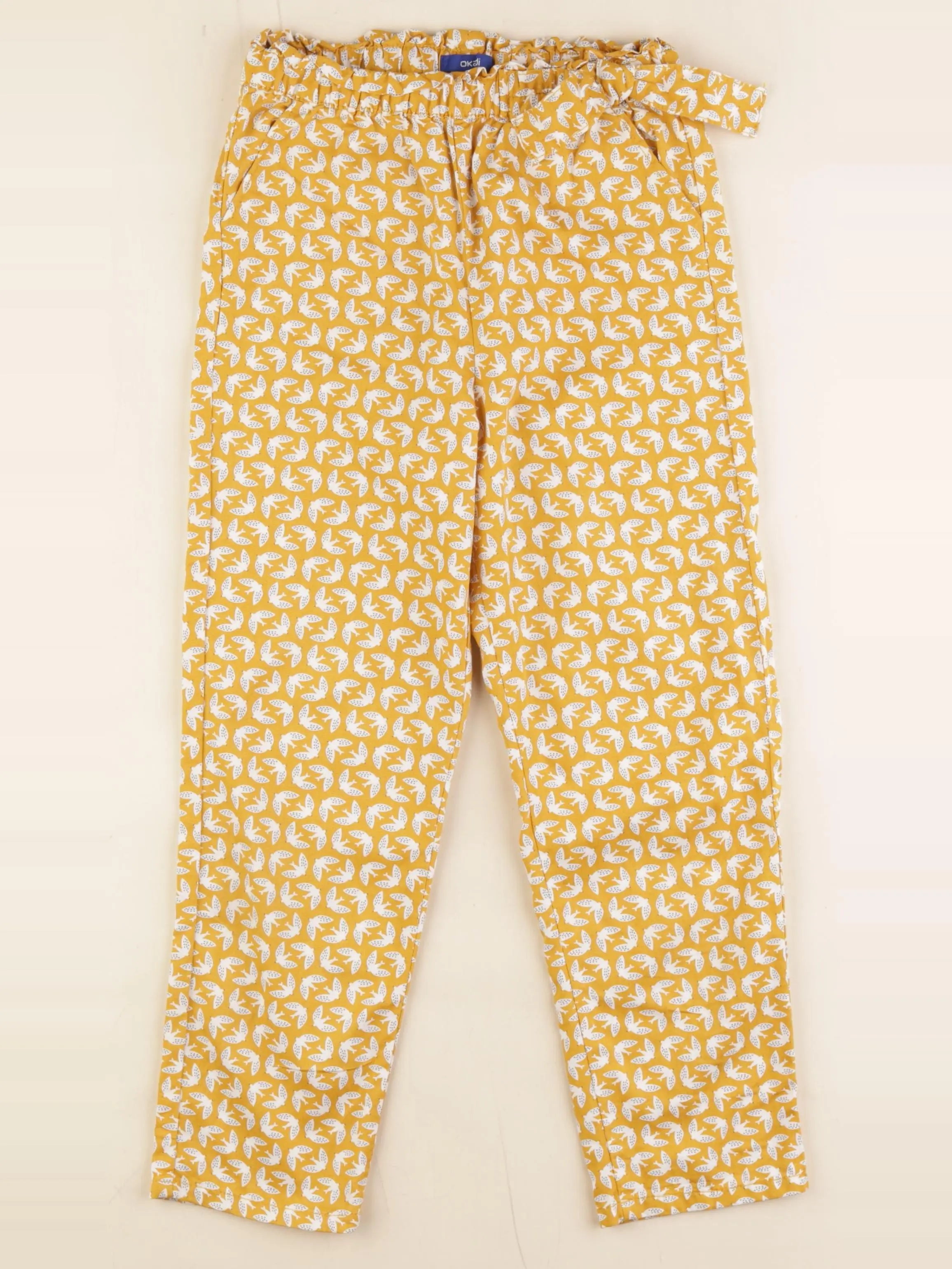 Okaidi - pantalon jaune - 8 ans