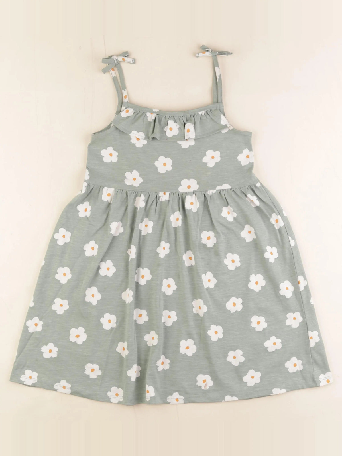 Vertbaudet - robe vert - 8 ans