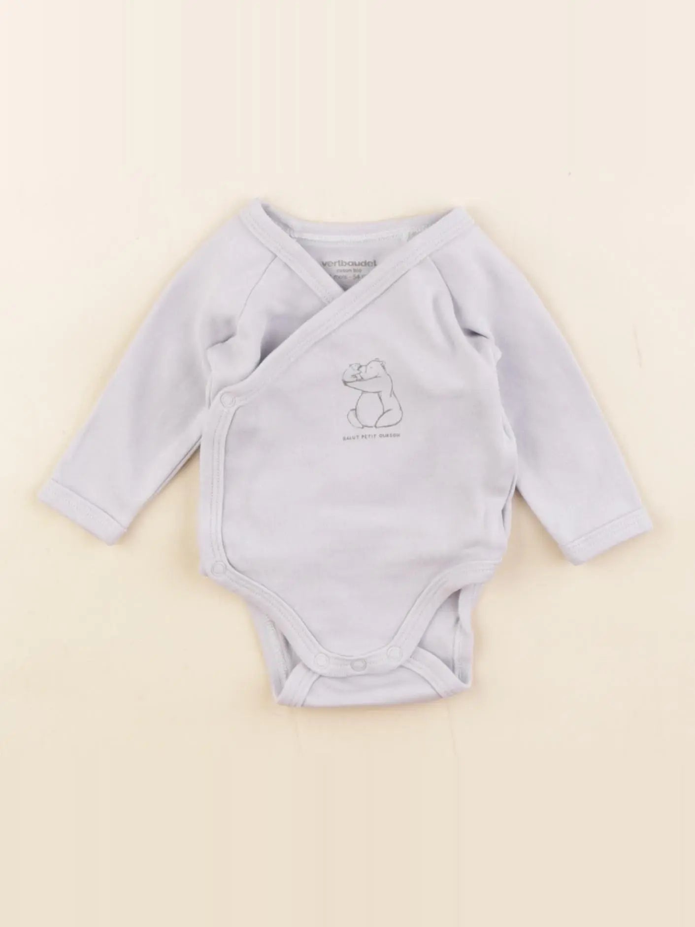 Vertbaudet - body violet - 1 mois