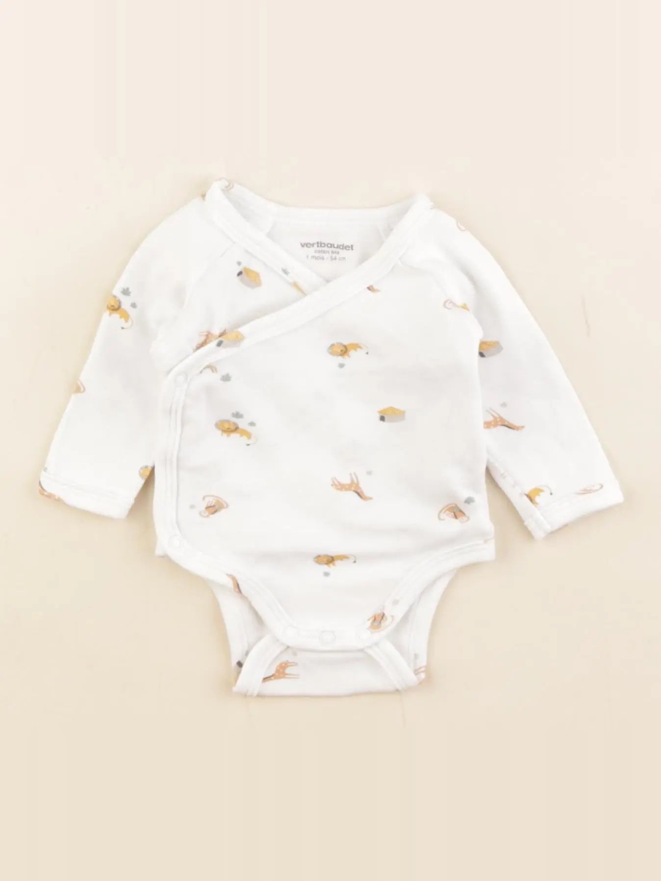 Vertbaudet - body blanc - 1 mois