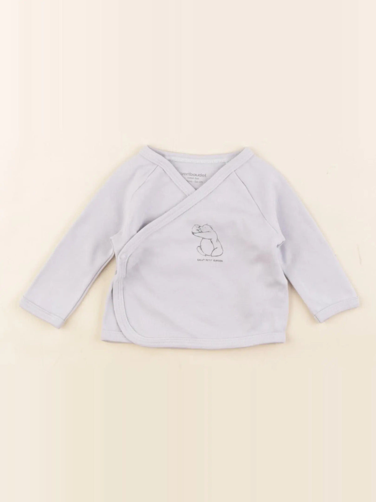 Vertbaudet - tee-shirt violet - 1 mois