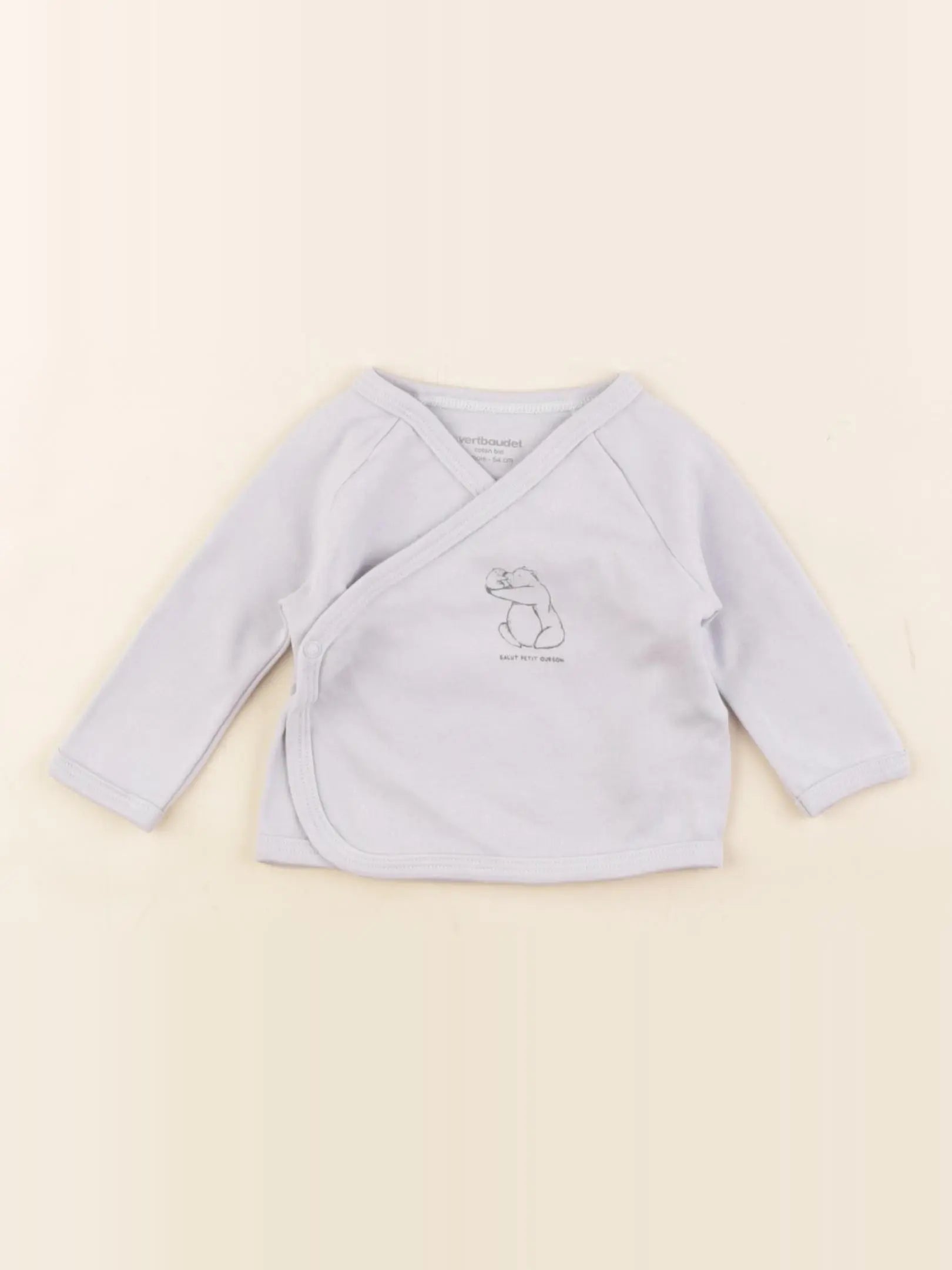 Vertbaudet - tee-shirt violet - 1 mois