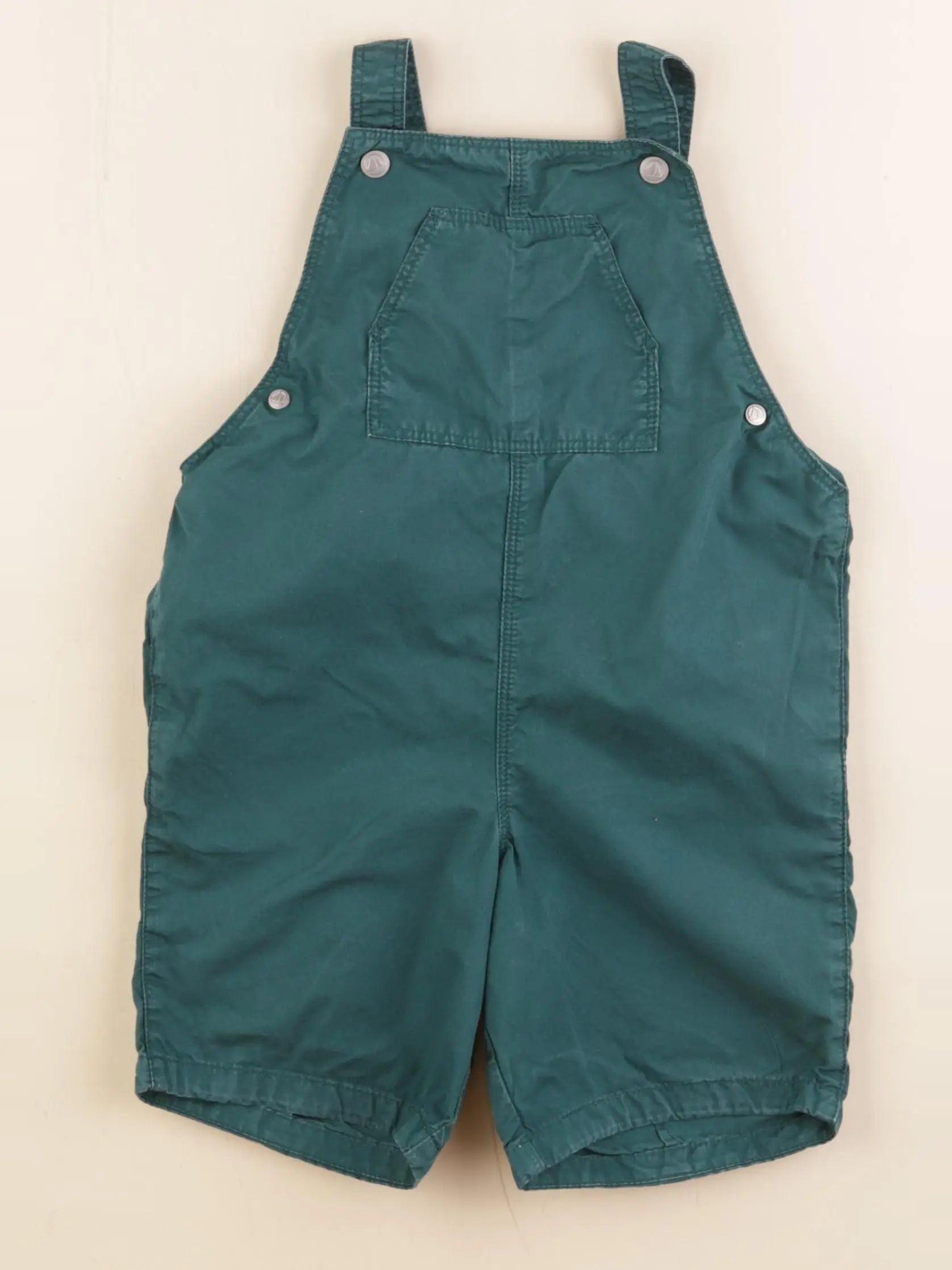 Petit Bateau - salopette vert - 3 ans