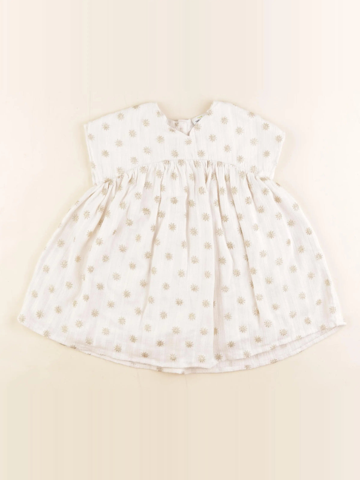 Tape à l'oeil - robe beige, or - 2 ans
