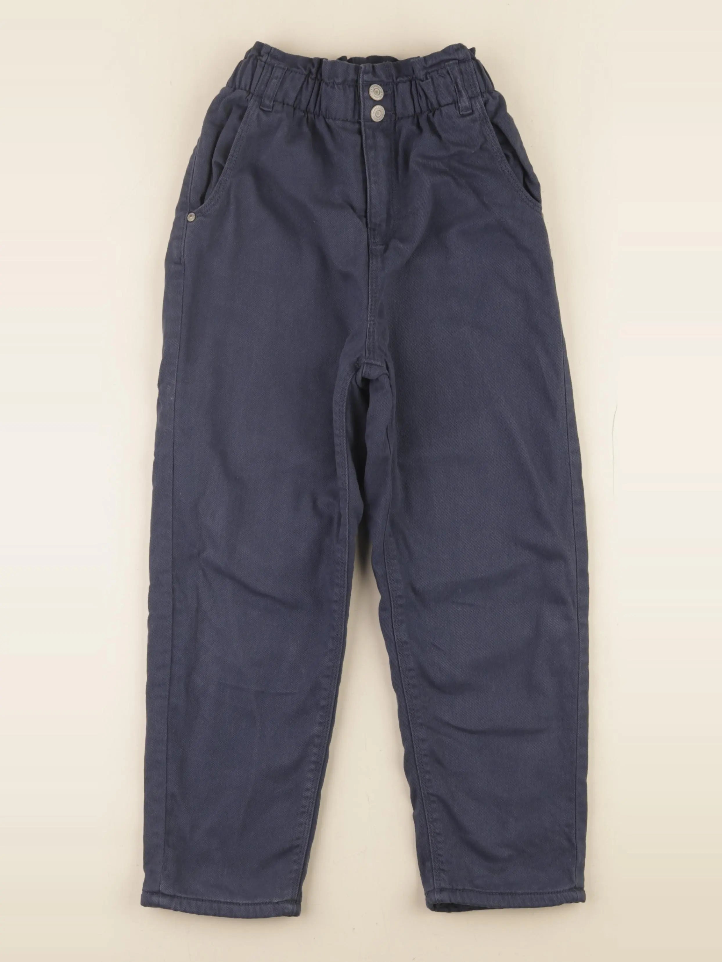Vertbaudet - pantalon doublé bleu - 8 ans