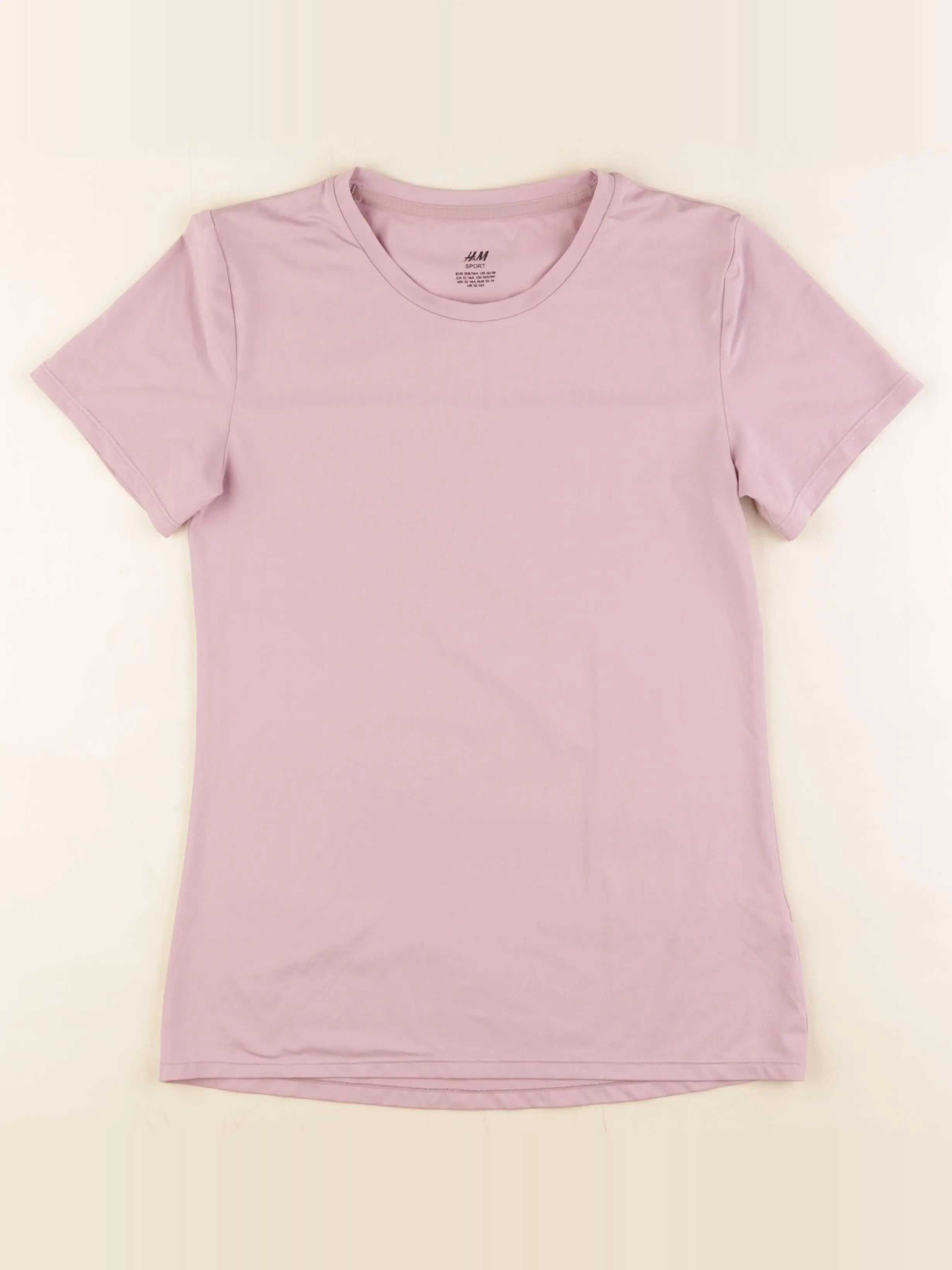 H&M - tee-shirt rose - 12/14 ans