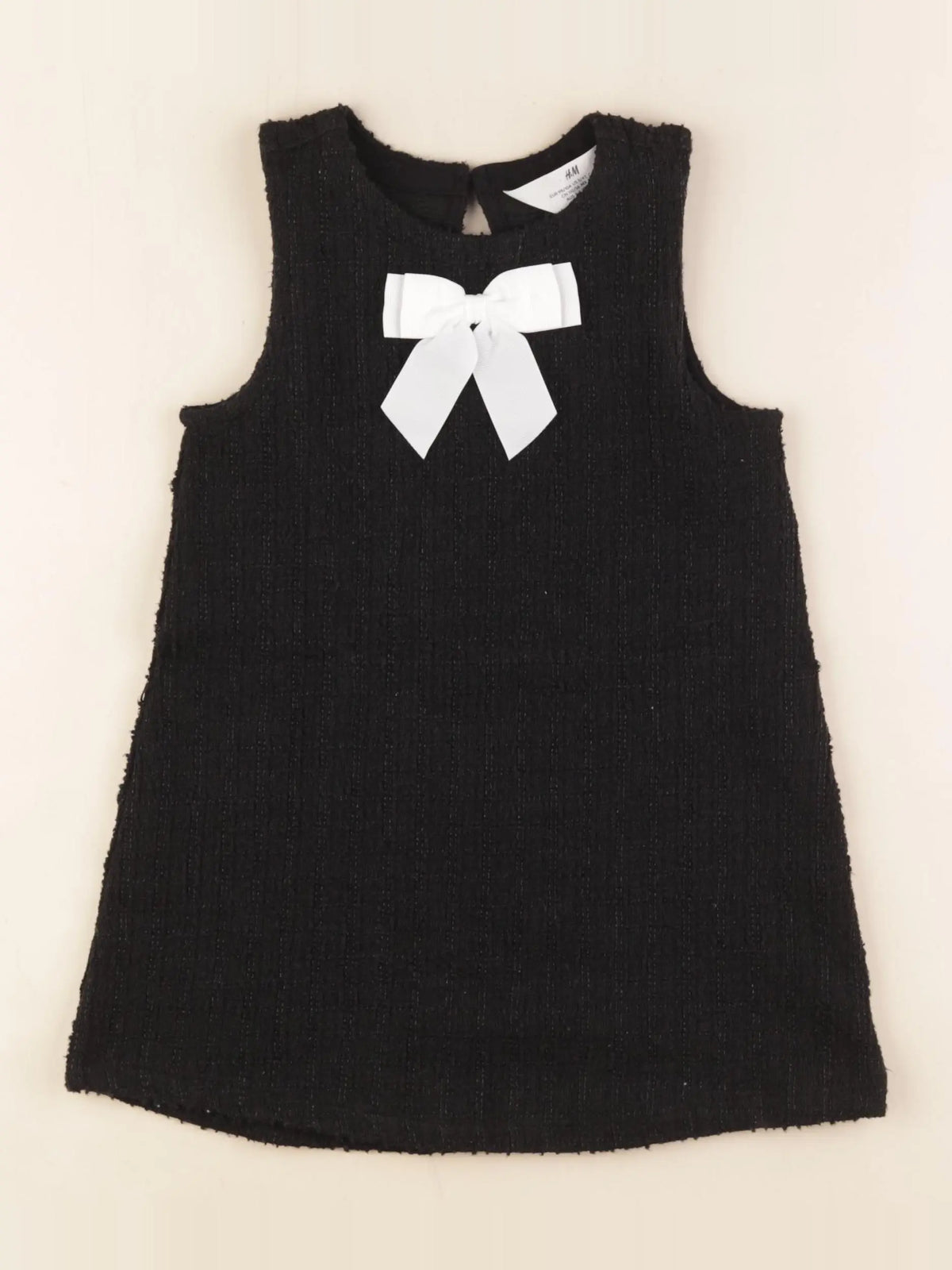 H&M - robe noir - 2/4 ans