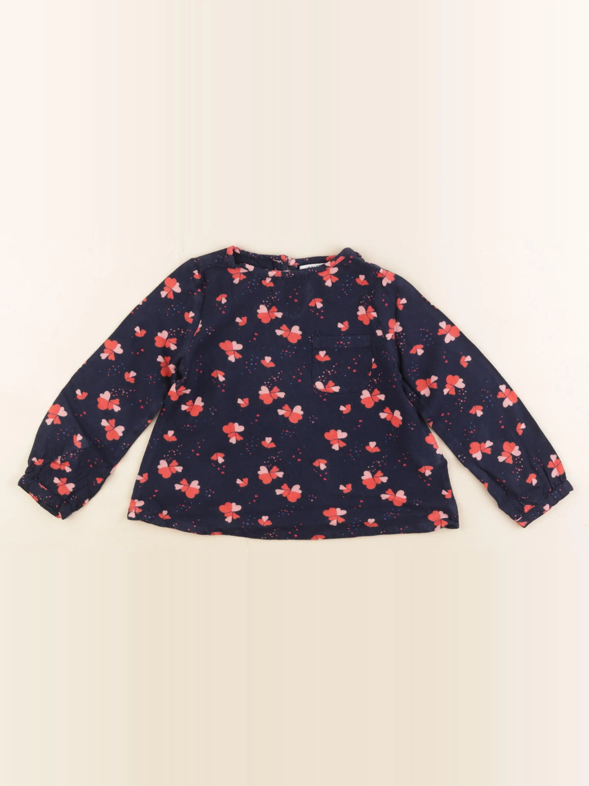 Galeries Lafayette - blouse bleu - 4 ans