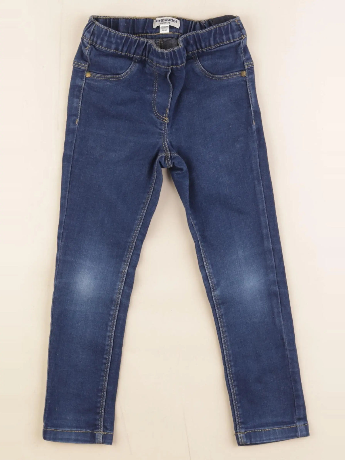 Vertbaudet - jegging bleu - 4 ans