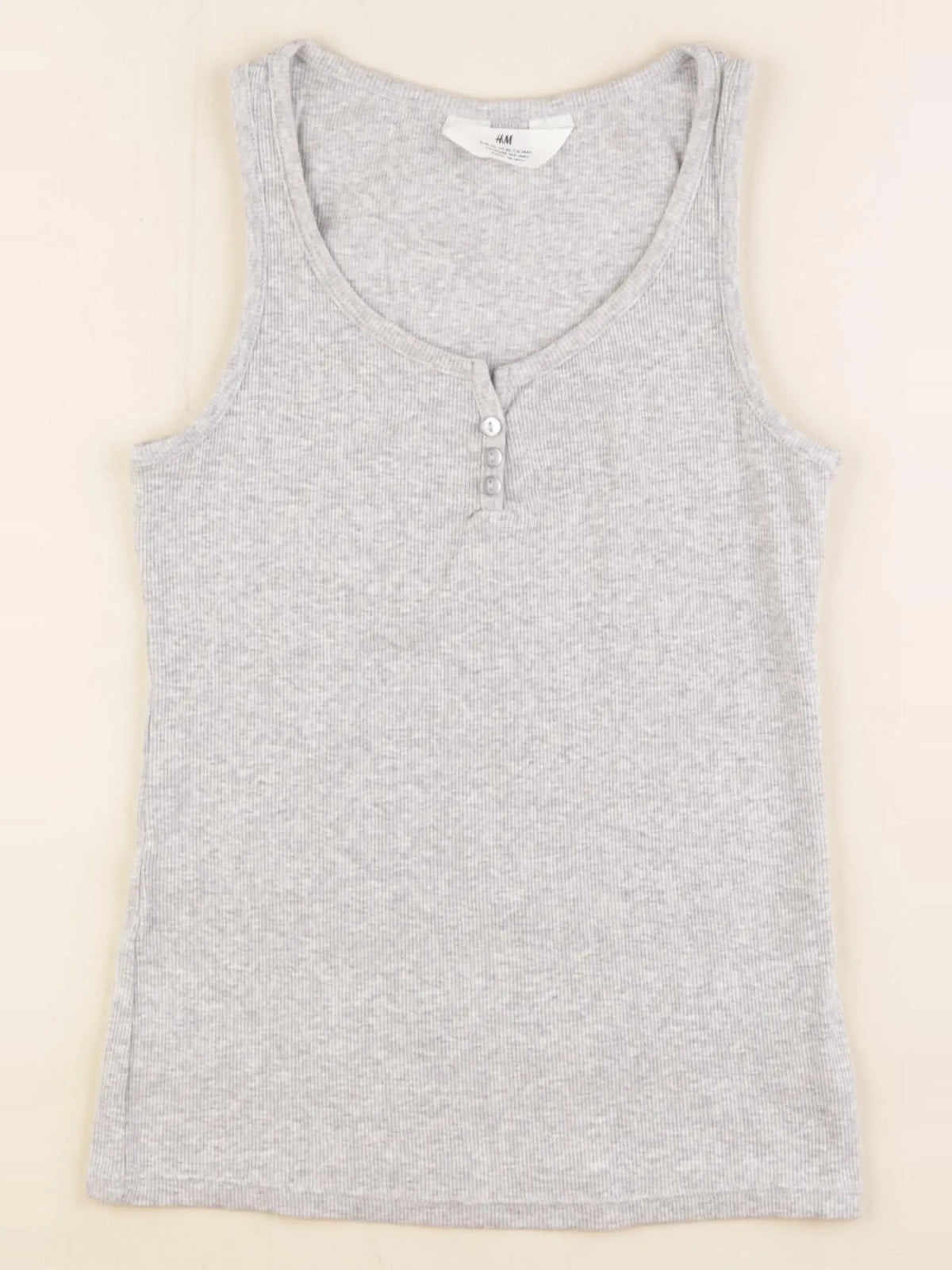 H&M - débardeur gris - 14/16 ans