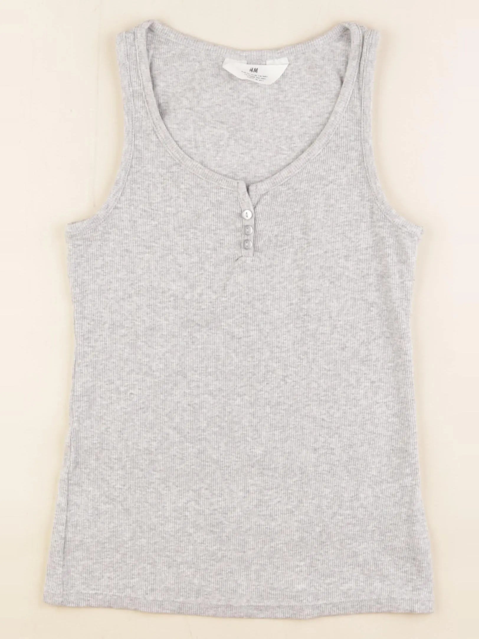 H&M - débardeur gris - 14/16 ans