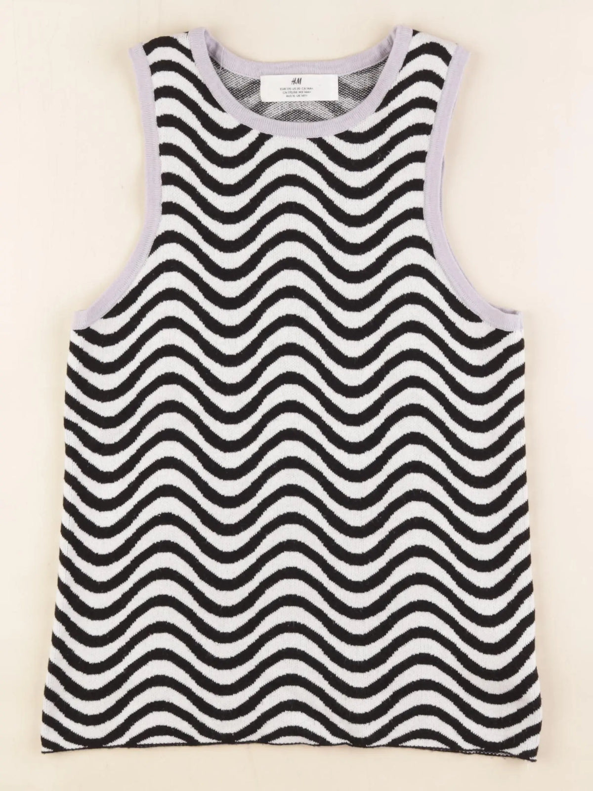 H&M - débardeur noir - 14/16 ans