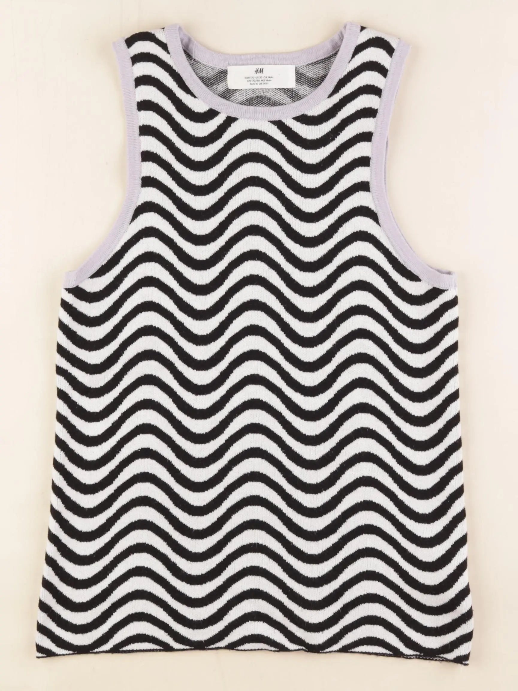 H&M - débardeur noir - 14/16 ans