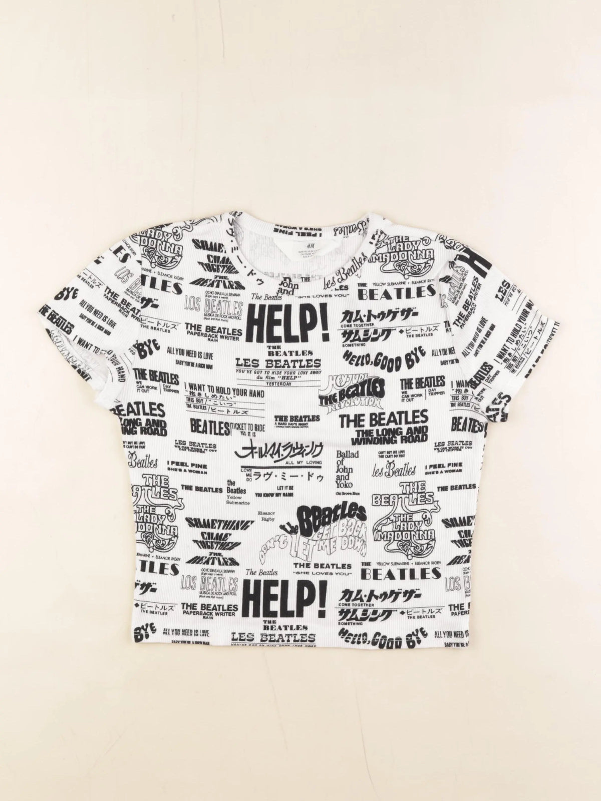 H&M - tee-shirt noir - 14/16 ans