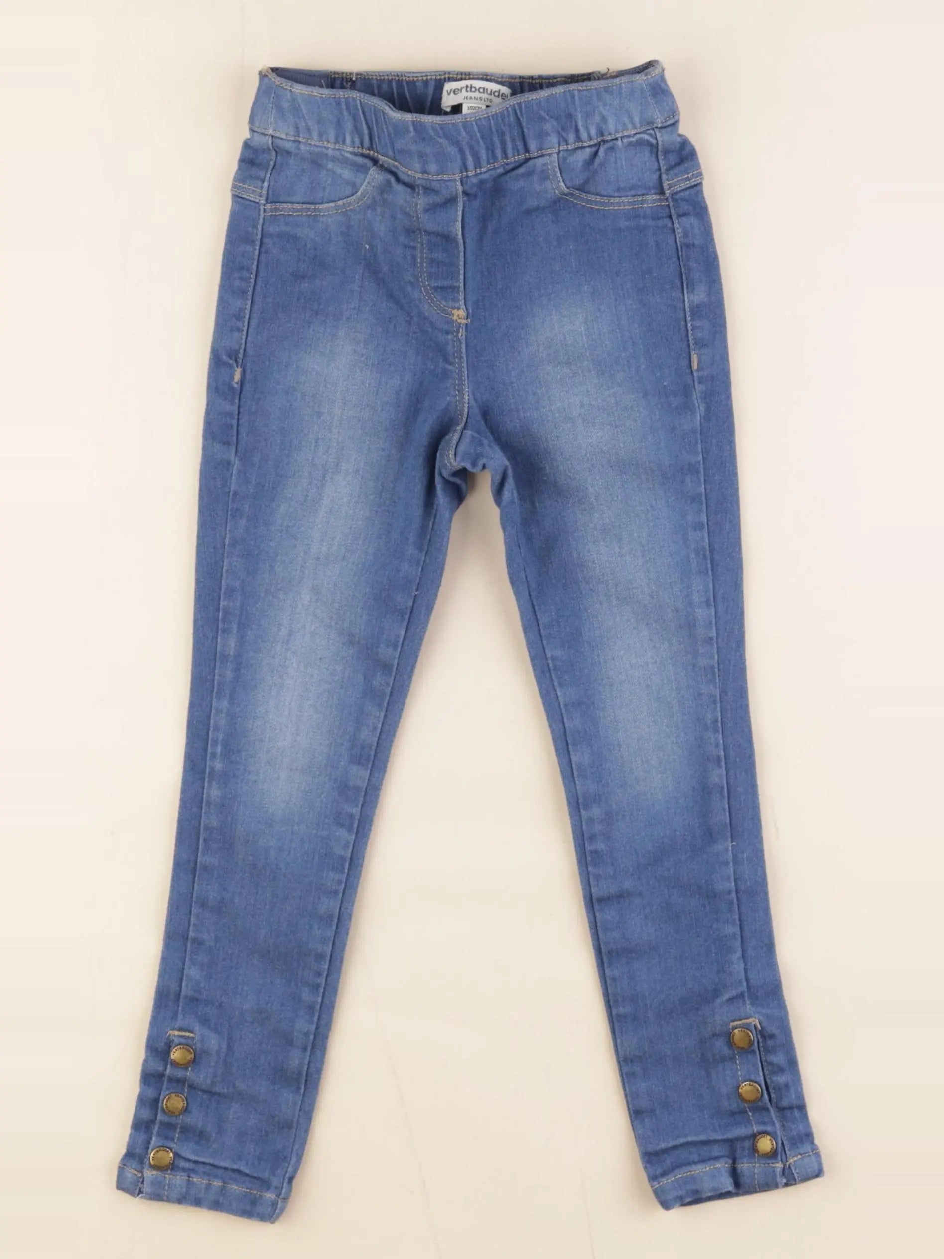 Vertbaudet - jegging bleu - 4 ans