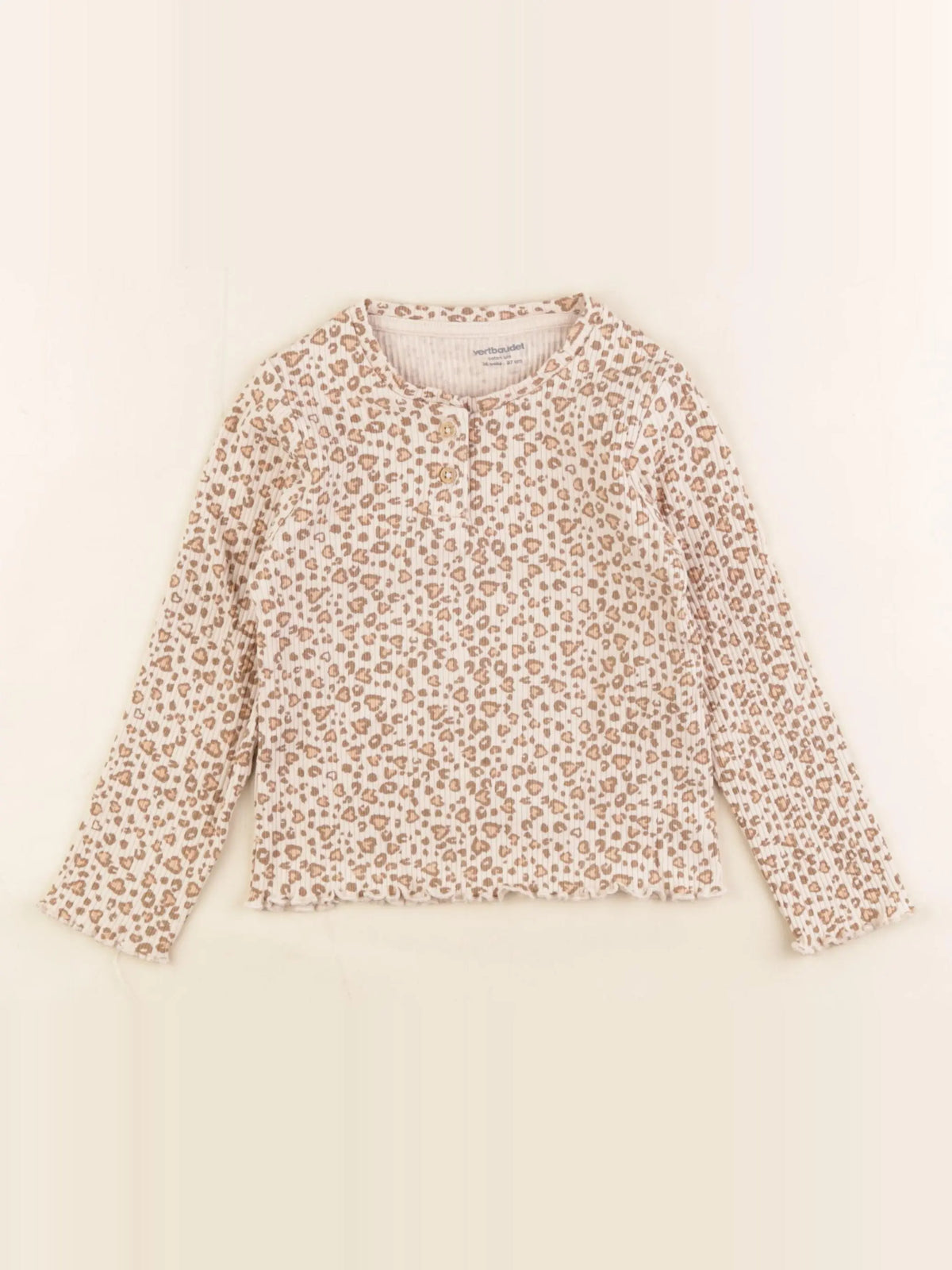 Vertbaudet - tee-shirt beige - 36 mois