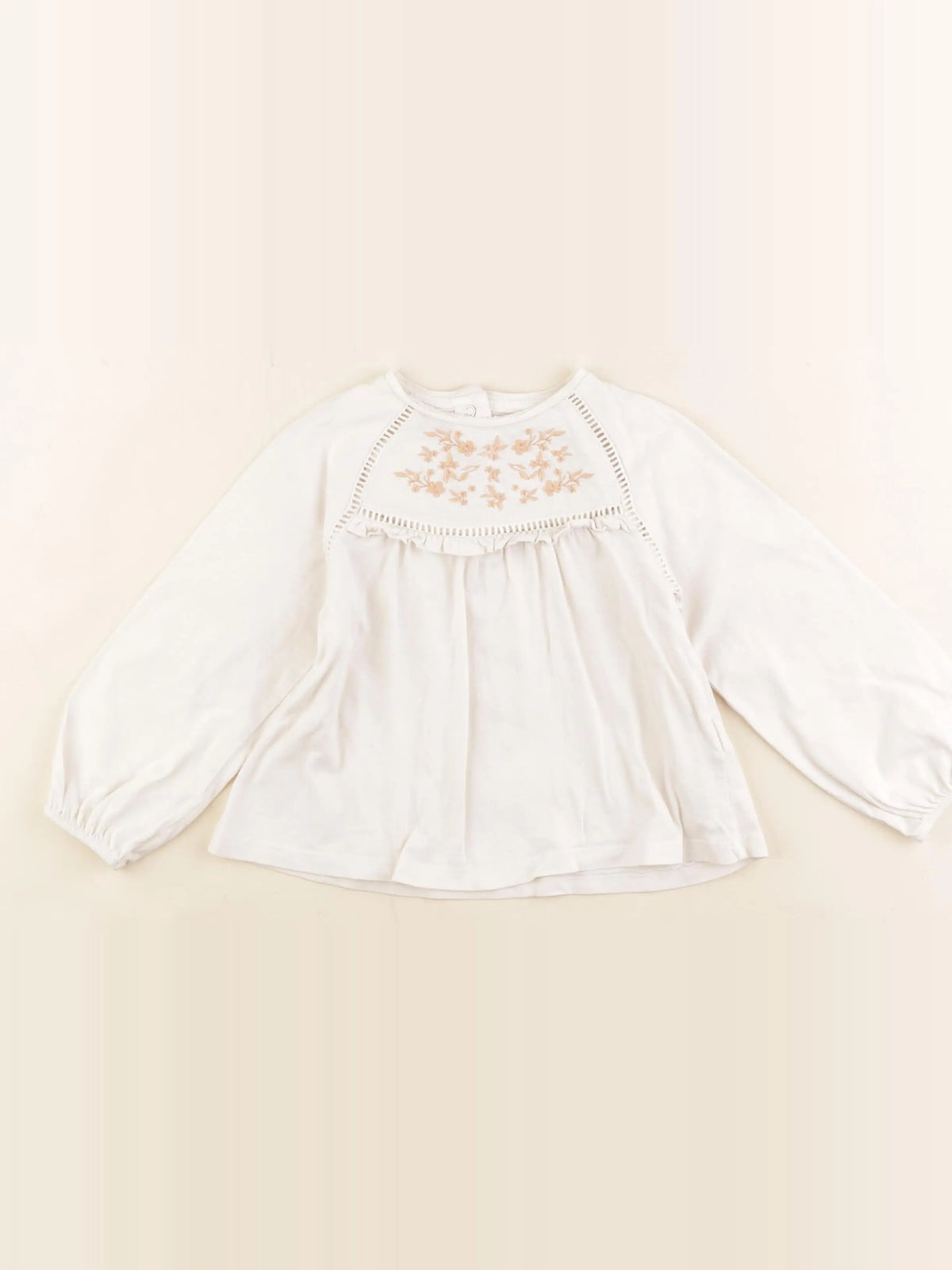 Vertbaudet - tee-shirt beige - 36 mois