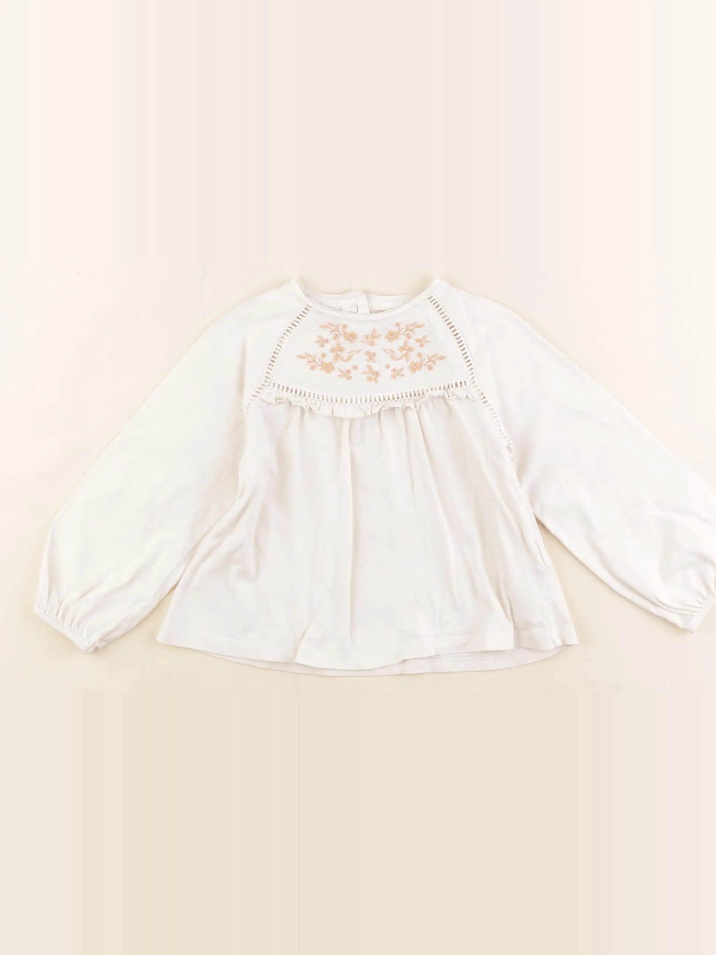 Vertbaudet - tee-shirt beige - 36 mois