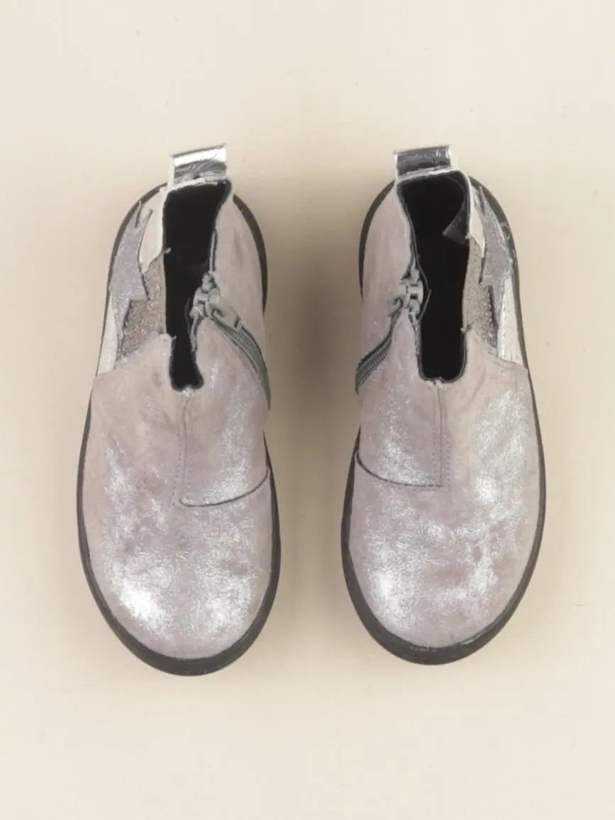 Bopy - boots gris, argent - pointure 25