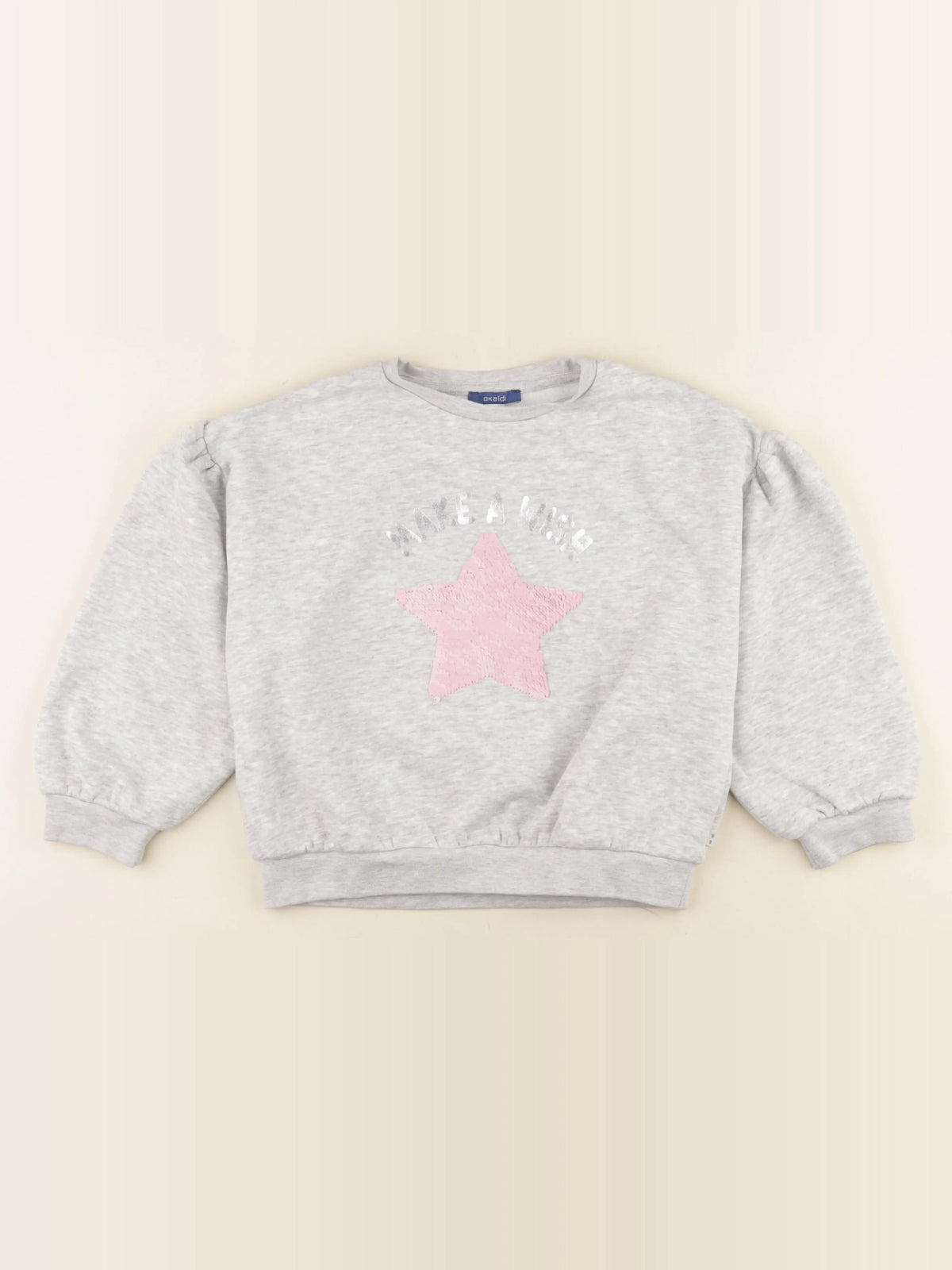 Okaidi - sweat gris - 8 ans