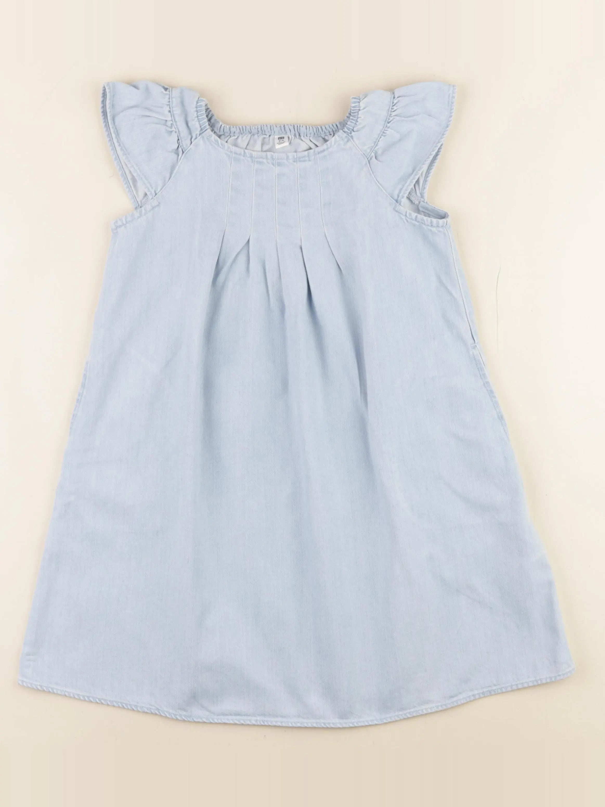 Uniqlo - robe bleu - 3/4 ans