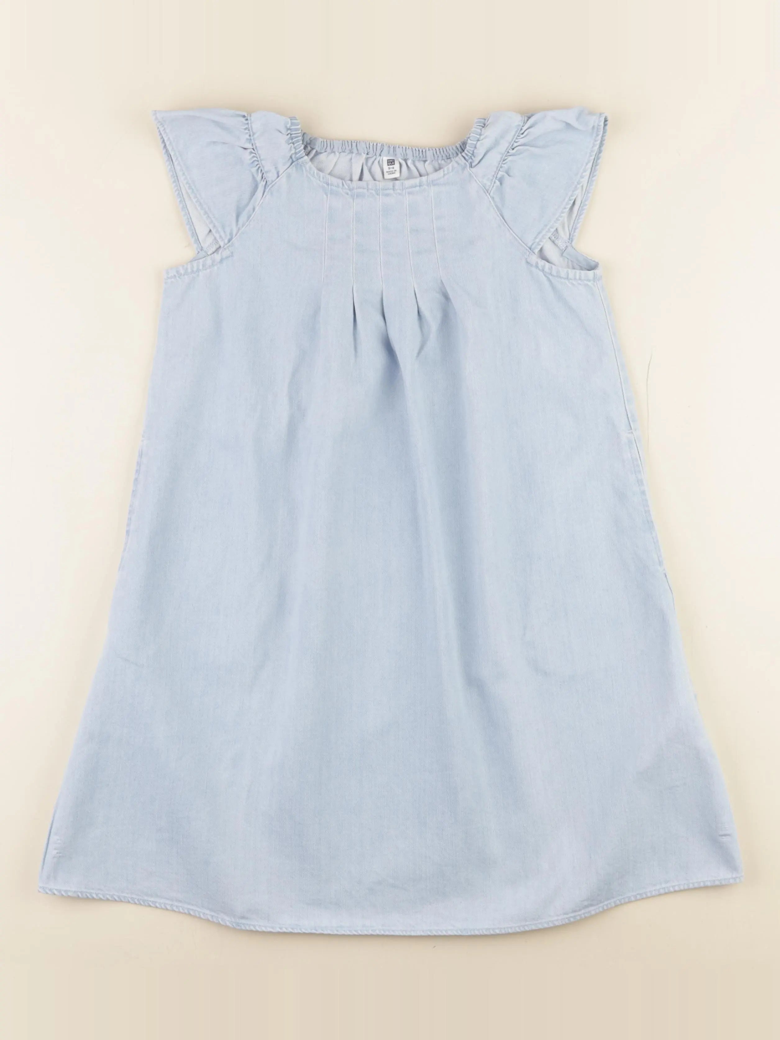 Uniqlo - robe bleu - 5/6 ans
