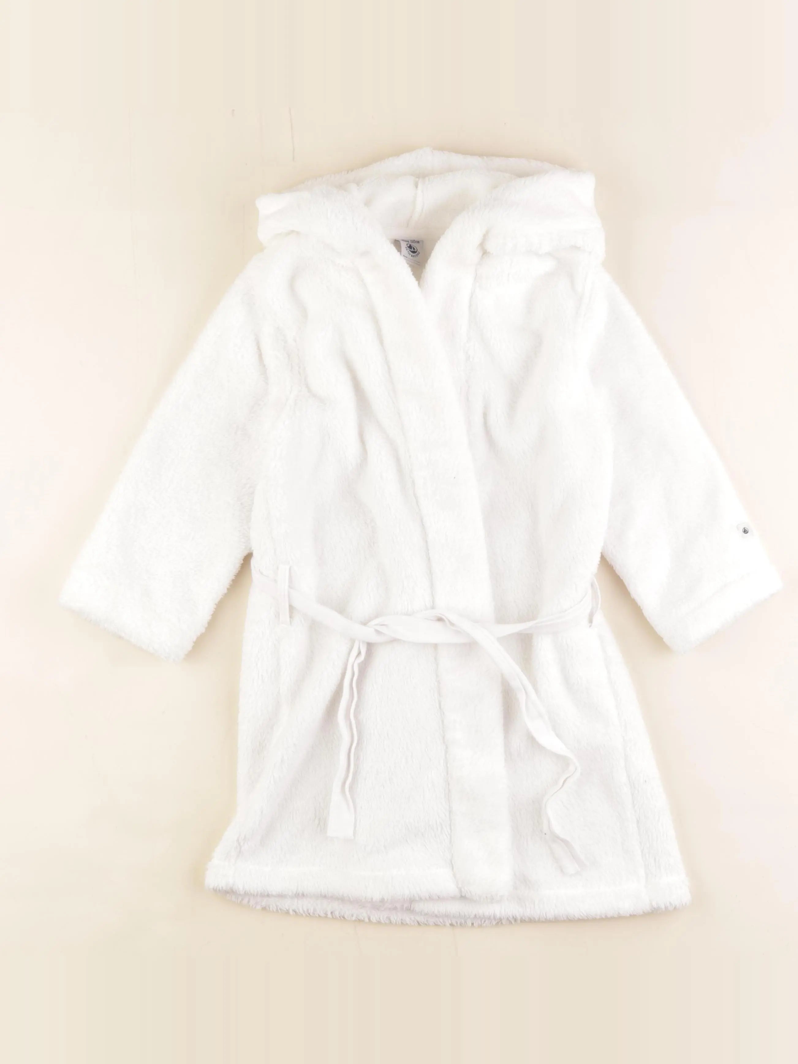 Petit Bateau - robe de chambre blanc - 4/5 ans