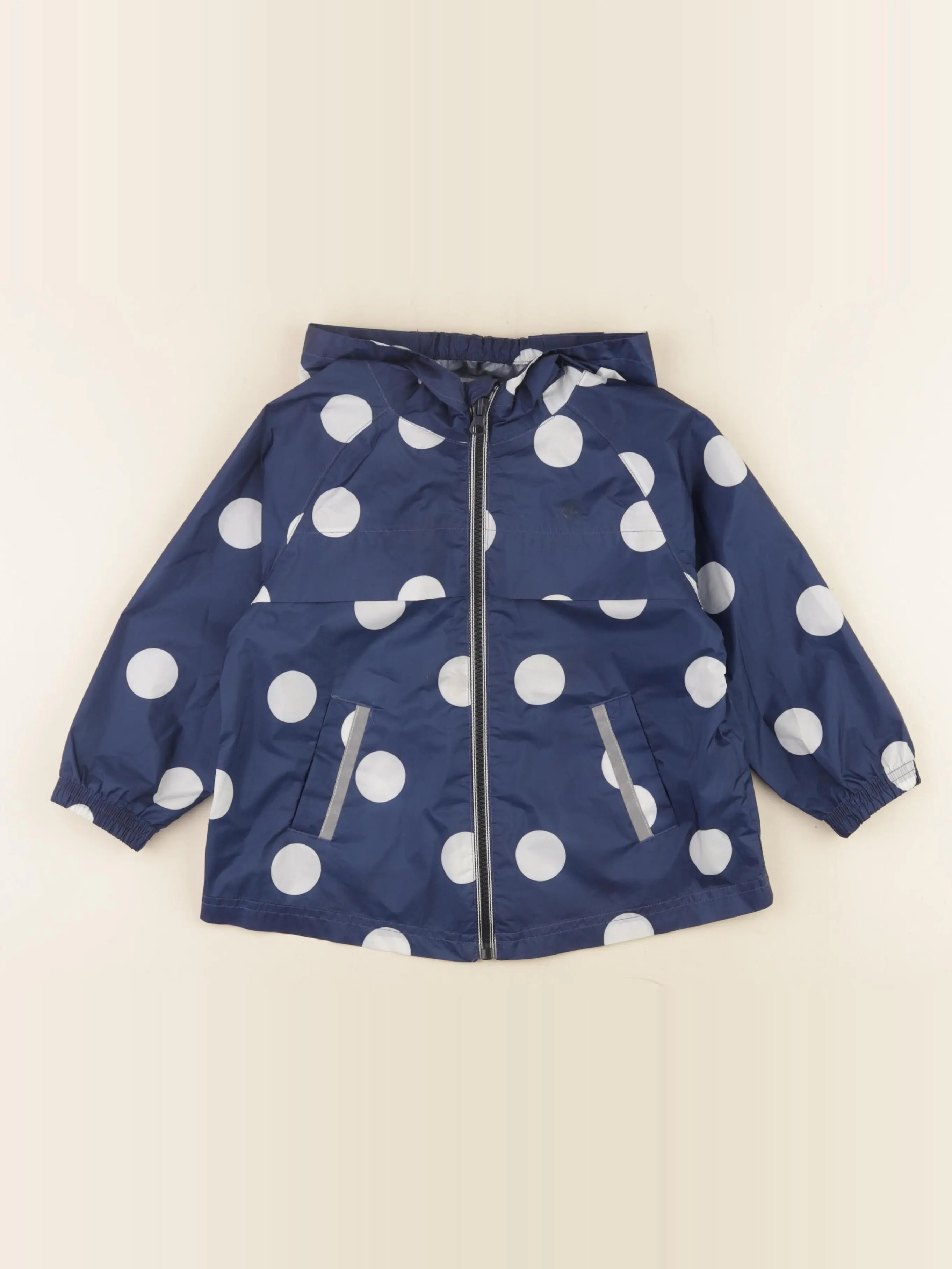 Petit Bateau - coupe-vent bleu - 3 ans