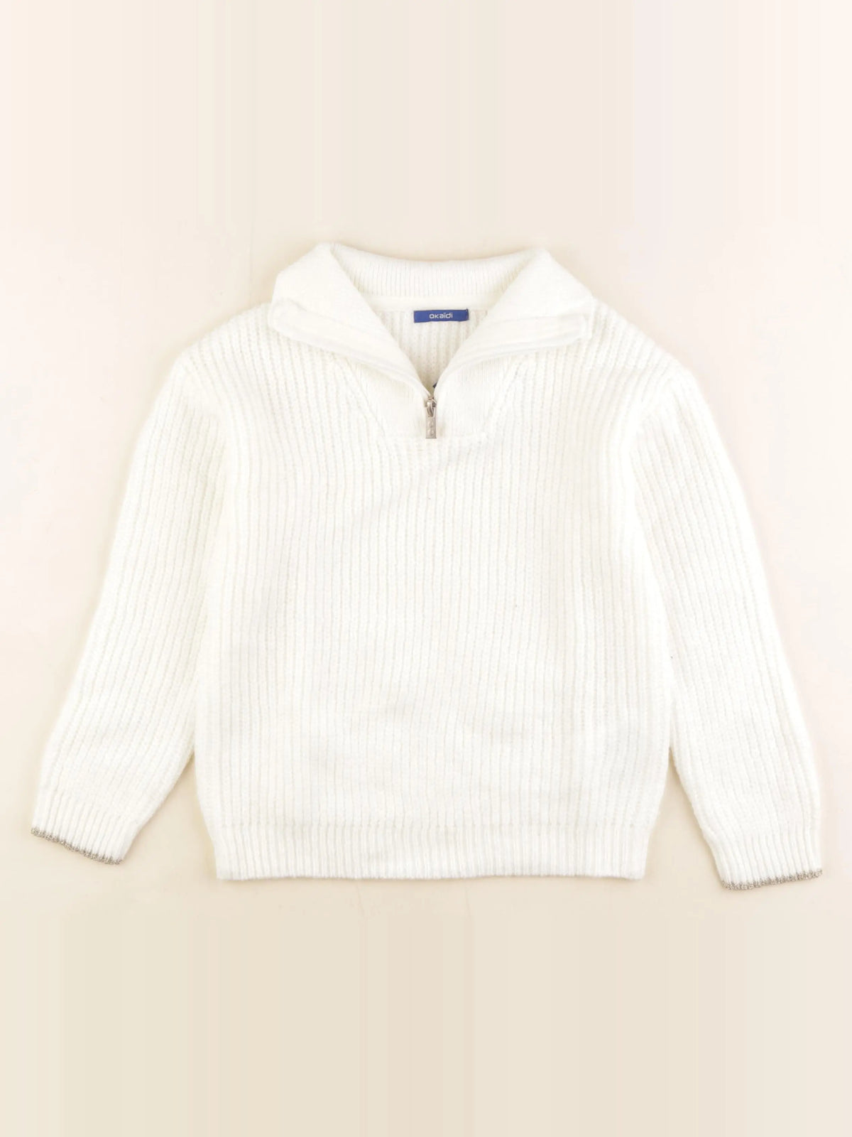 Okaidi - pull beige - 8 ans
