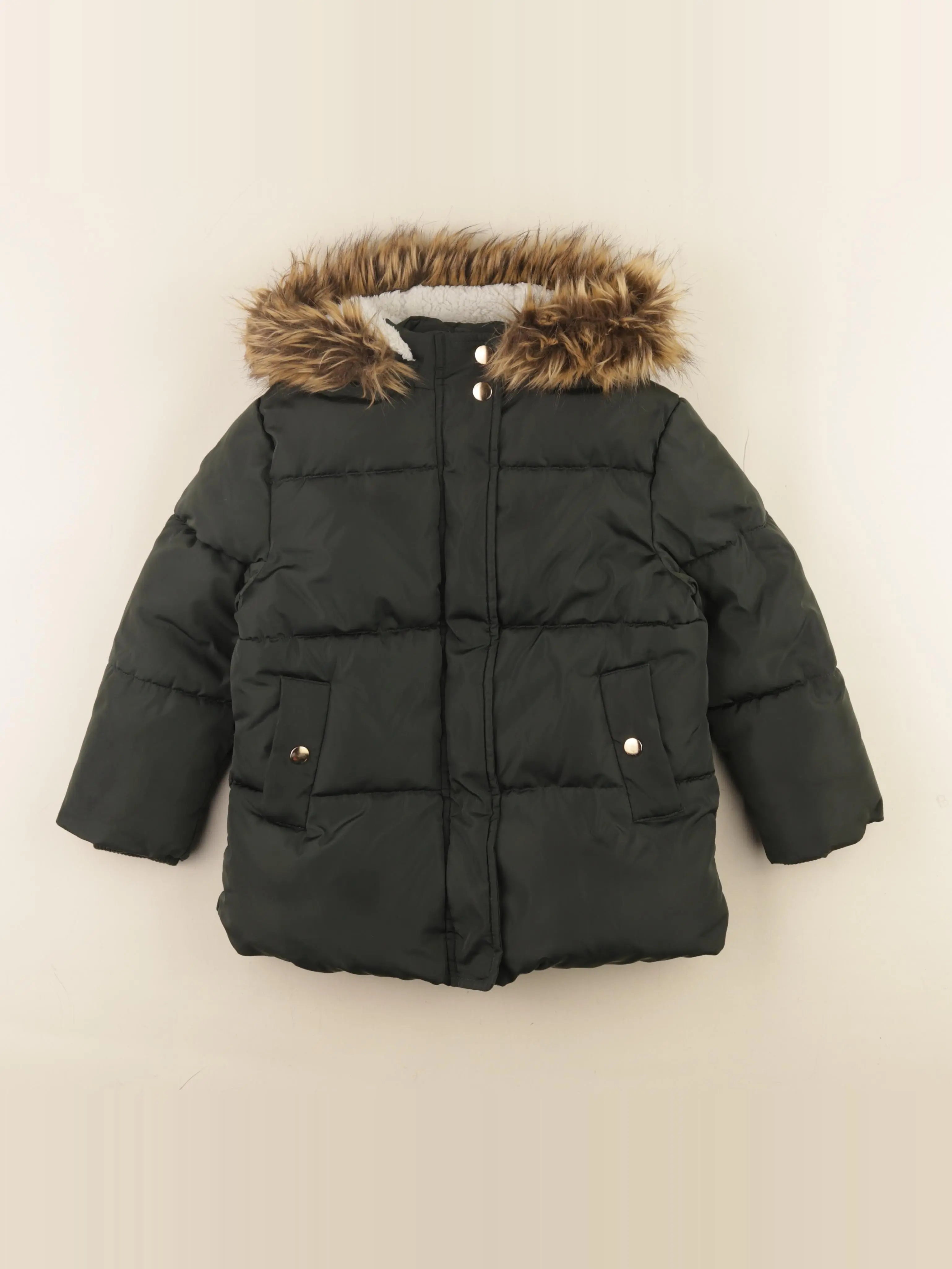 Monoprix - parka vert - 4 ans