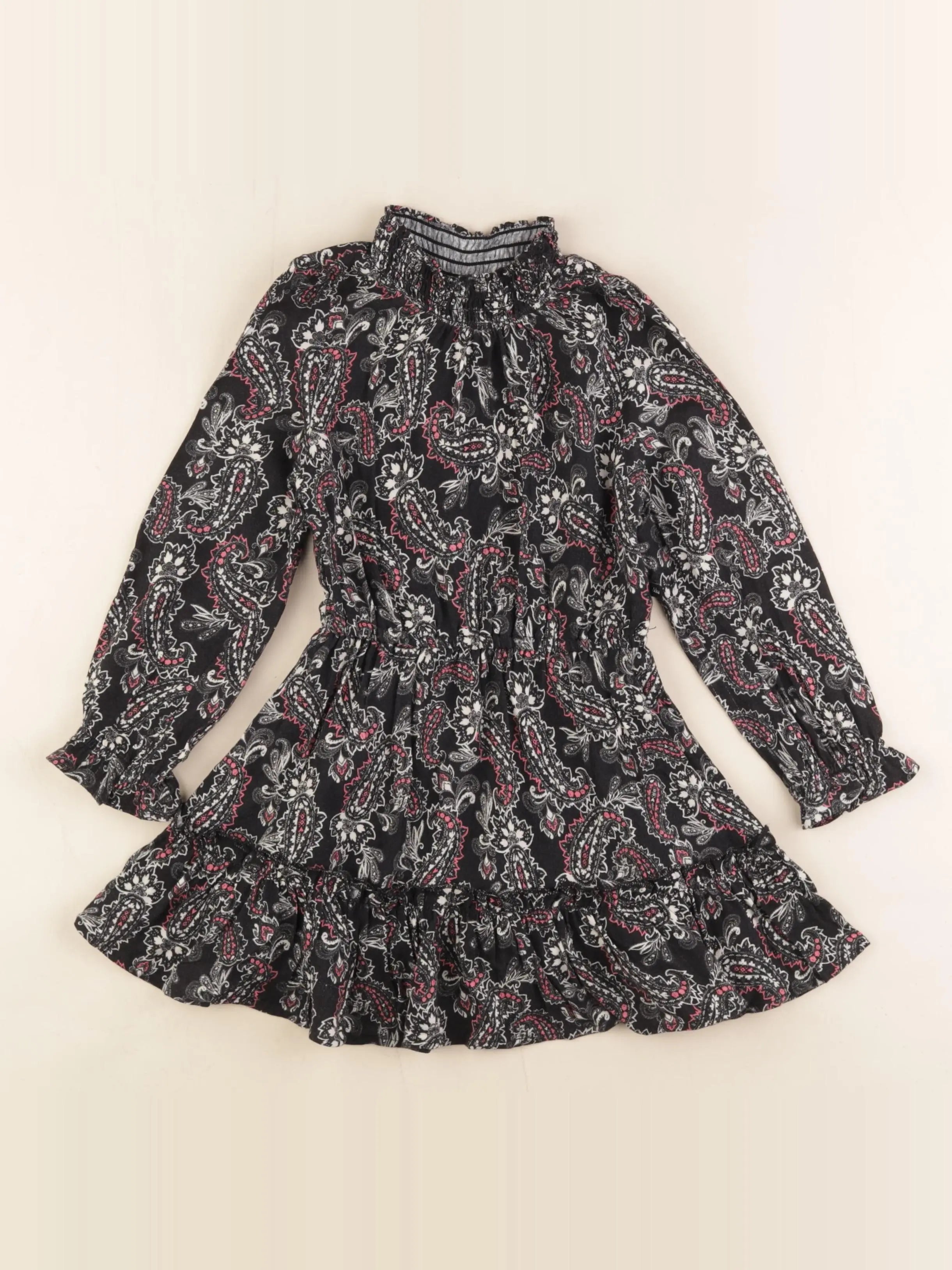 IKKS - robe noir, rose - 3 ans