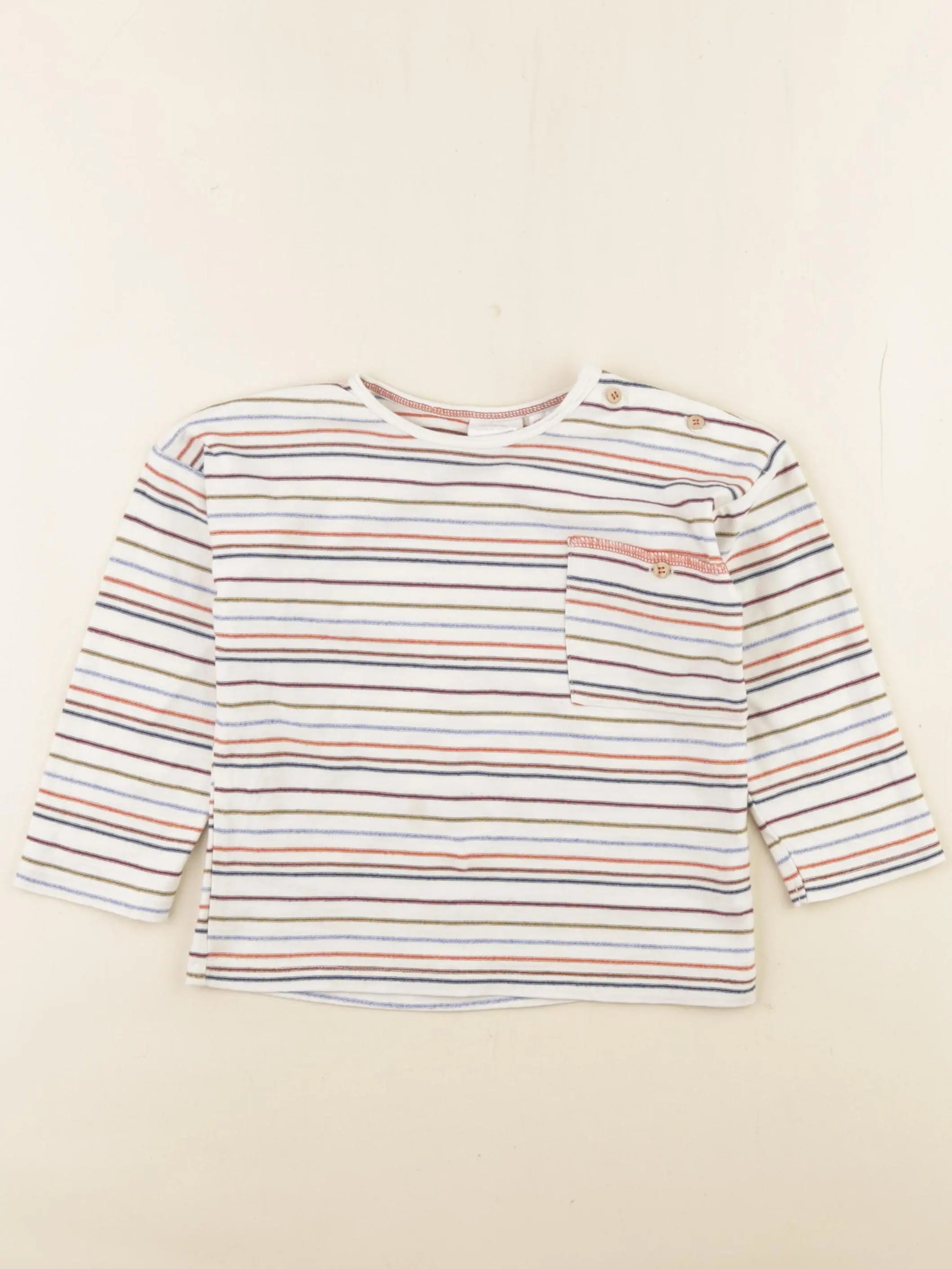 Zara - tee-shirt multicolore - 18/24 mois