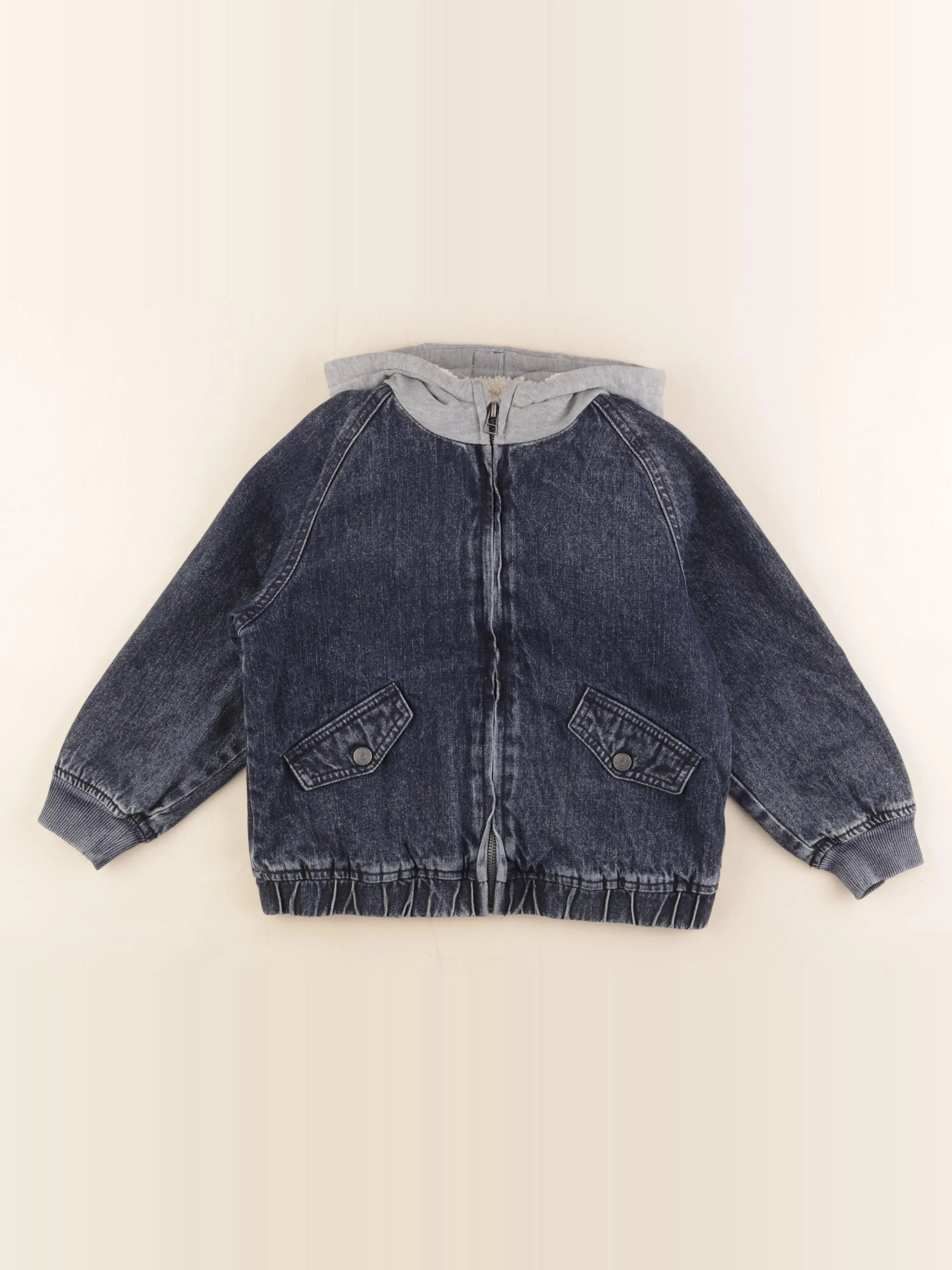 Zara - veste doublé bleu - 4/5 ans