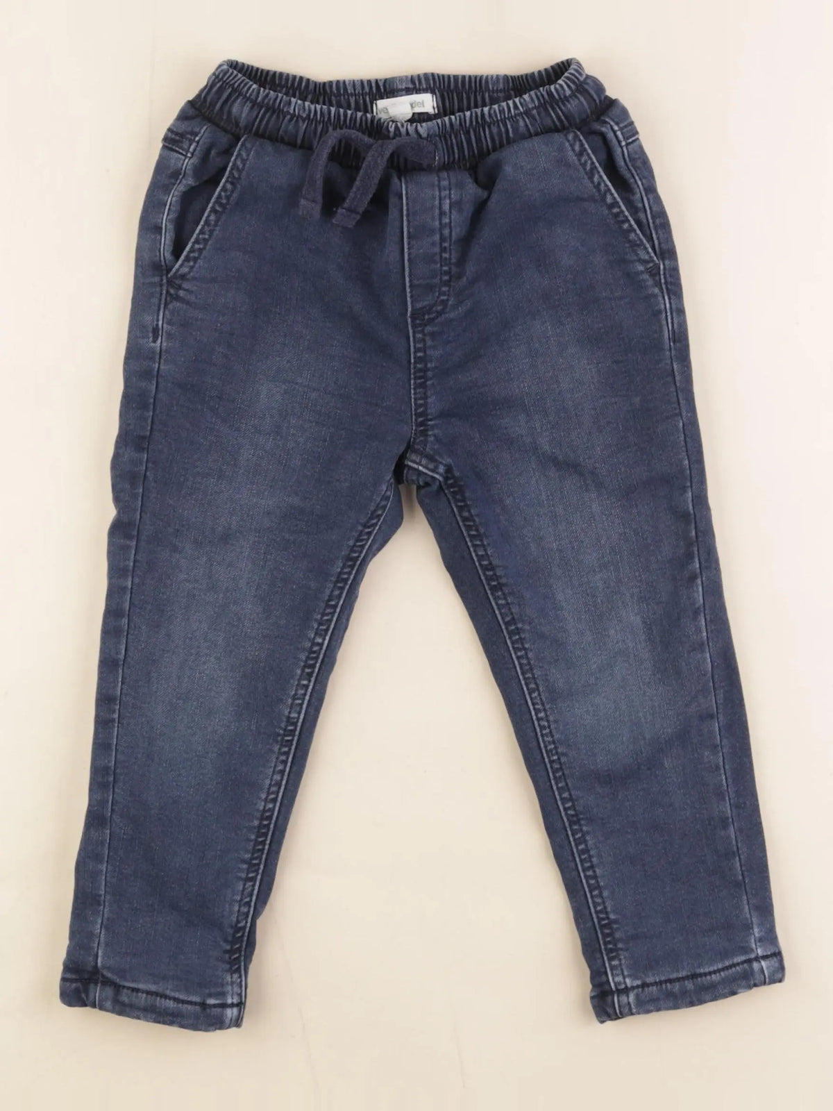 Vertbaudet - pantalon doublé bleu - 3 ans