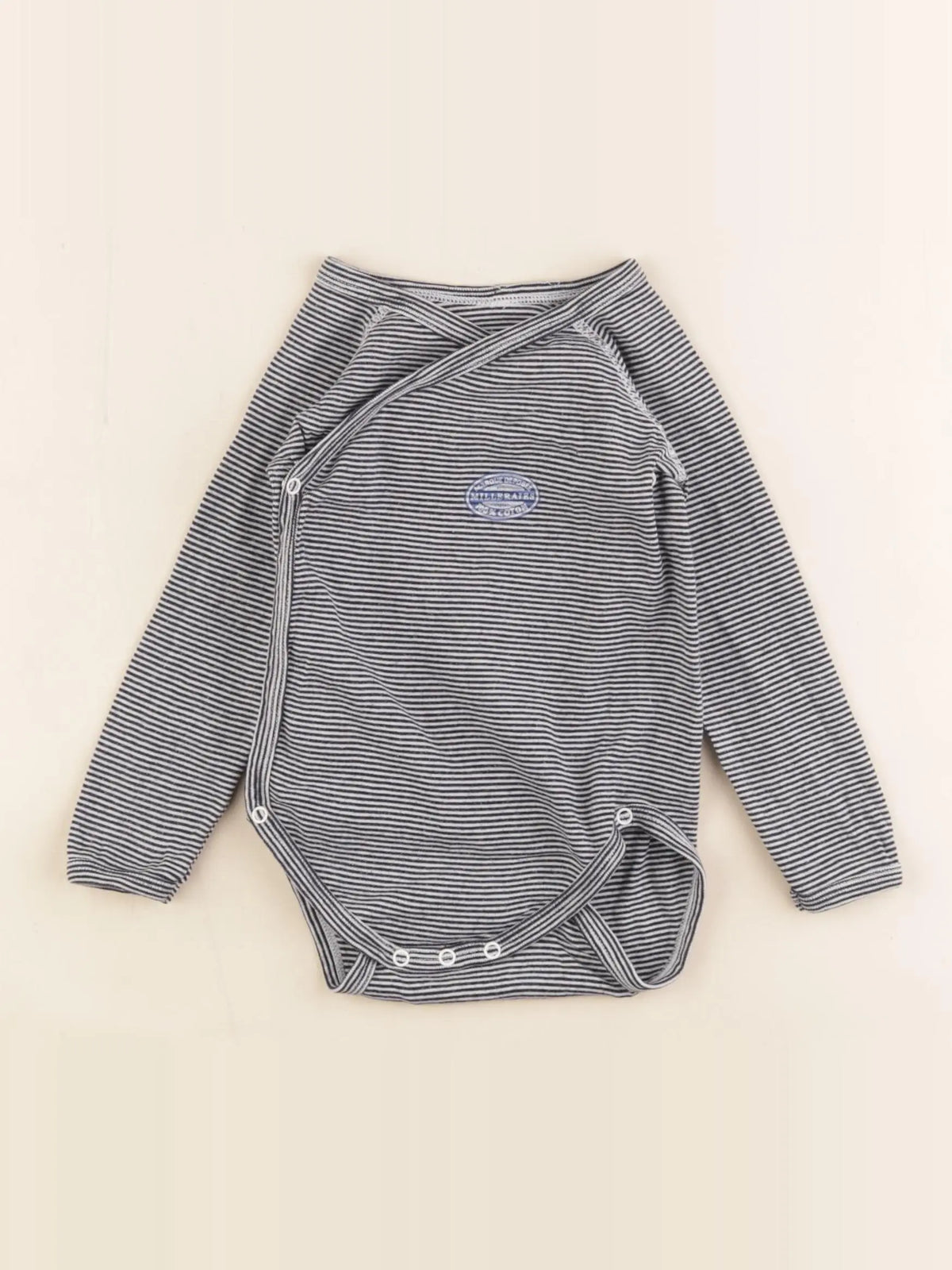 Petit Bateau - body bleu - 12 mois